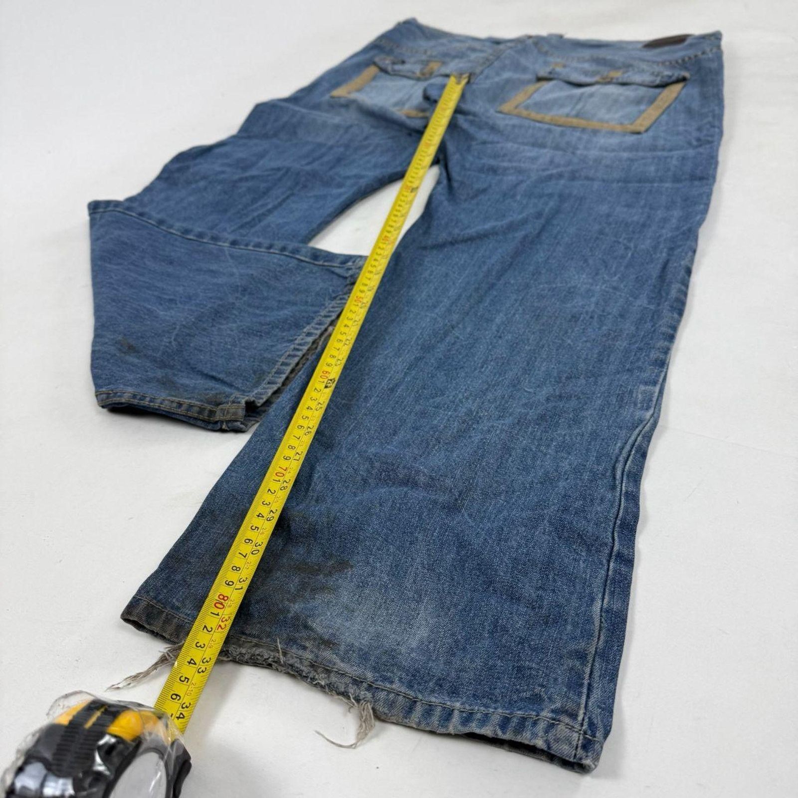 Enyce × Japanese Brand × Vintage Vintage y2k distressed enyce archive embroidered baggy jeans Size US 40 / EU 56 - 3 Thumbnail