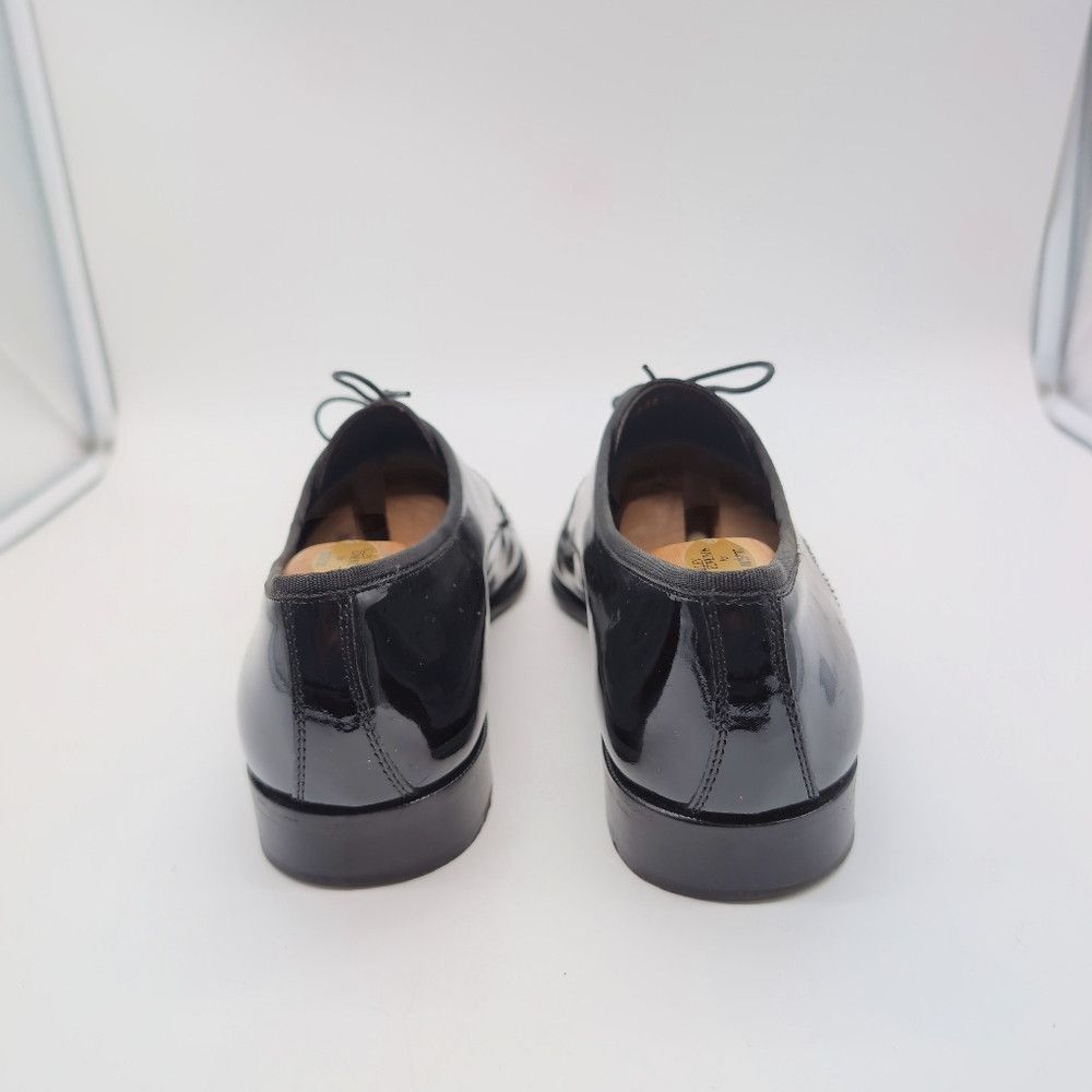 Pronto Uomo Black sz 10.5 Patent Leather Oxford Shoes By Pronto Uomo F Size US 10.5 / EU 43-44 - 6 Thumbnail