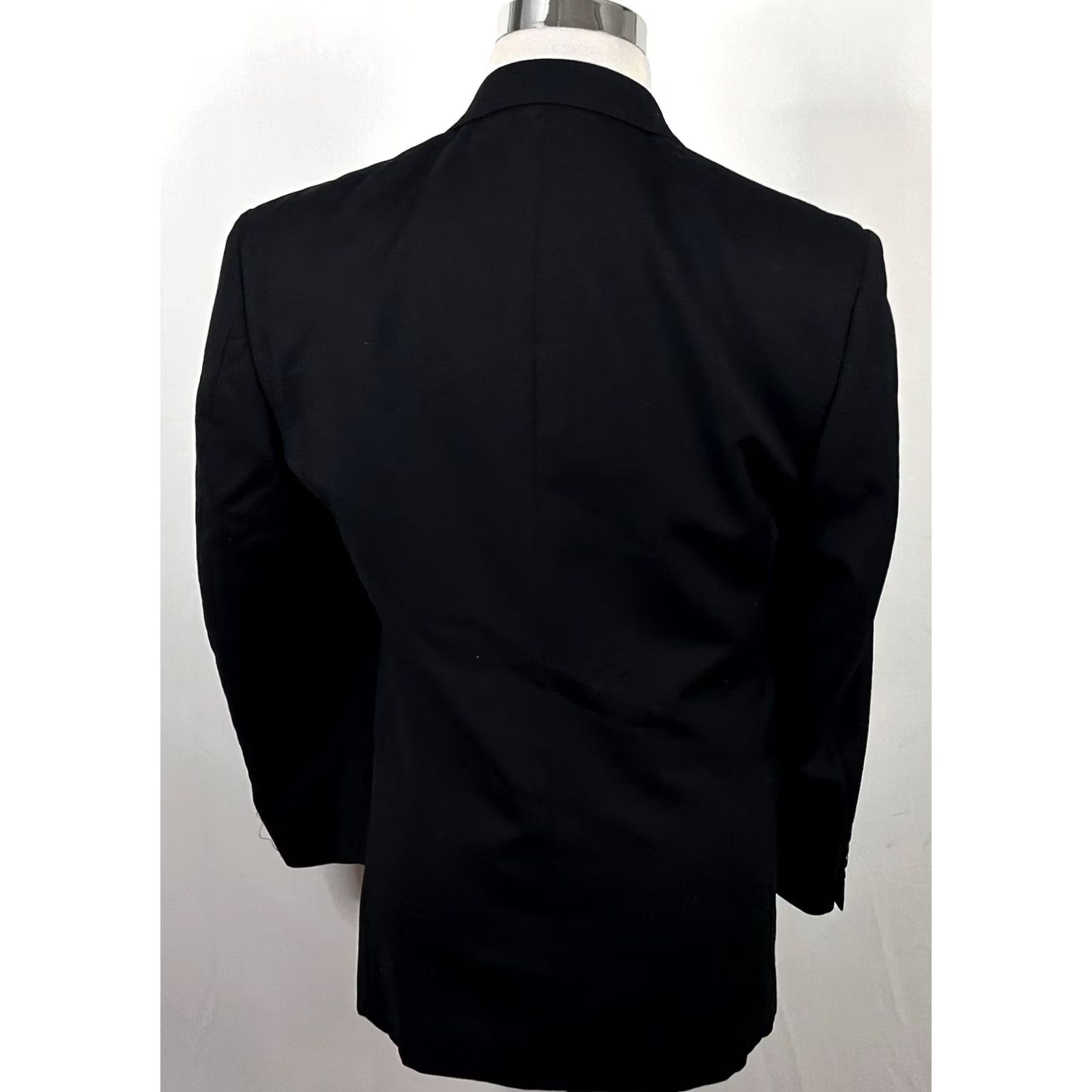 Vintage Hickey Freeman Sport Coat 38S Wool Black Three-Button Fully Lined Mens Jacket Coat Size US XS / EU 42 / 0 - 6 Thumbnail
