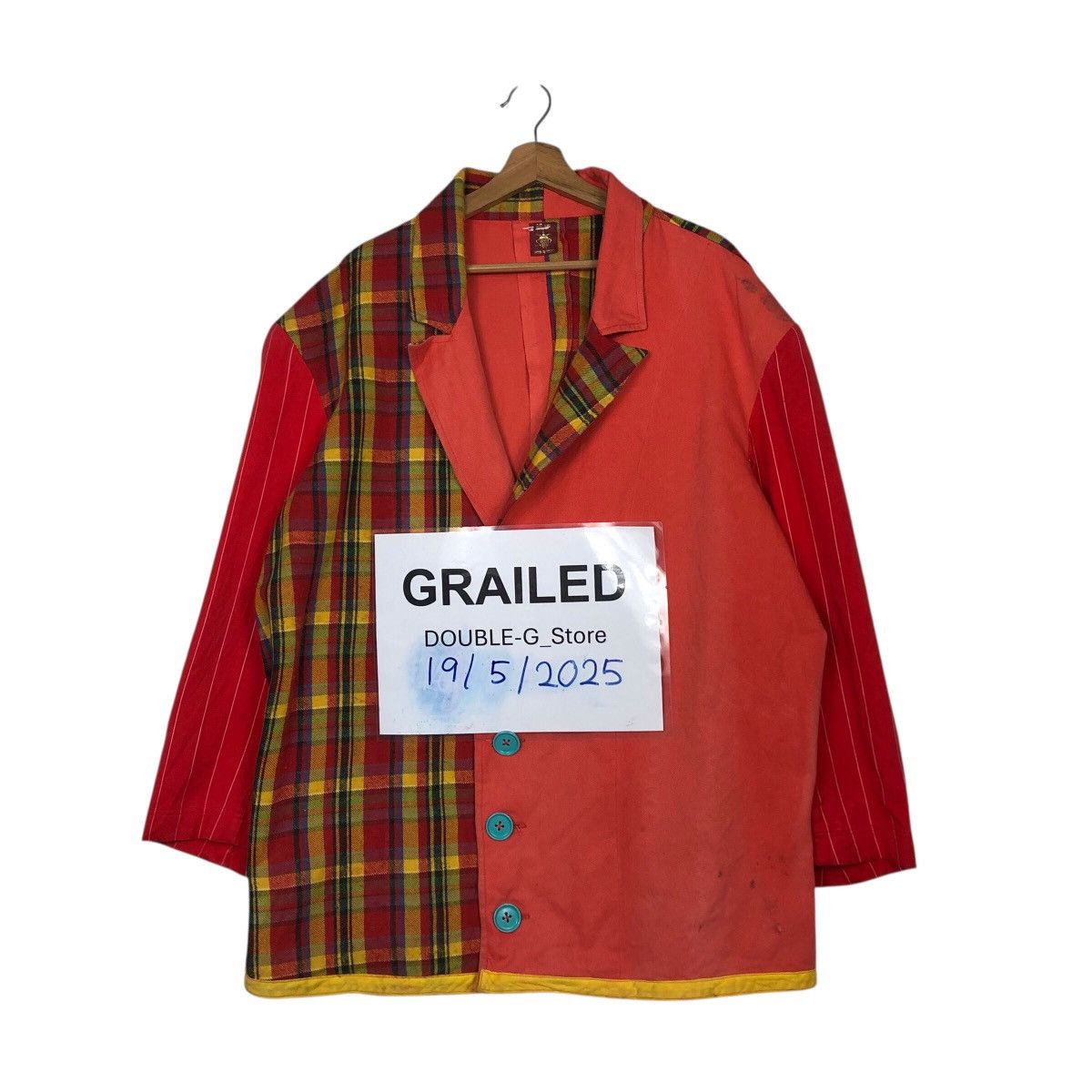 Vintage Chore Work Jacket Born In Tokyo Tartan Issey Miyake