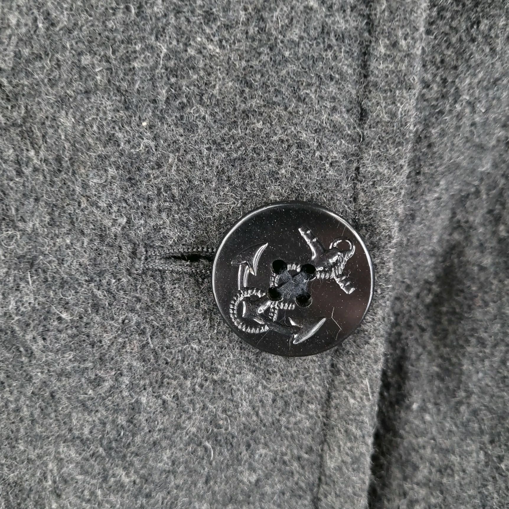 Abercrombie & Fitch Abercrombie & Fitch Pea Coat Womens Large Wool Gray Overcoat Size L / US 10 / IT 46 - 7 Thumbnail