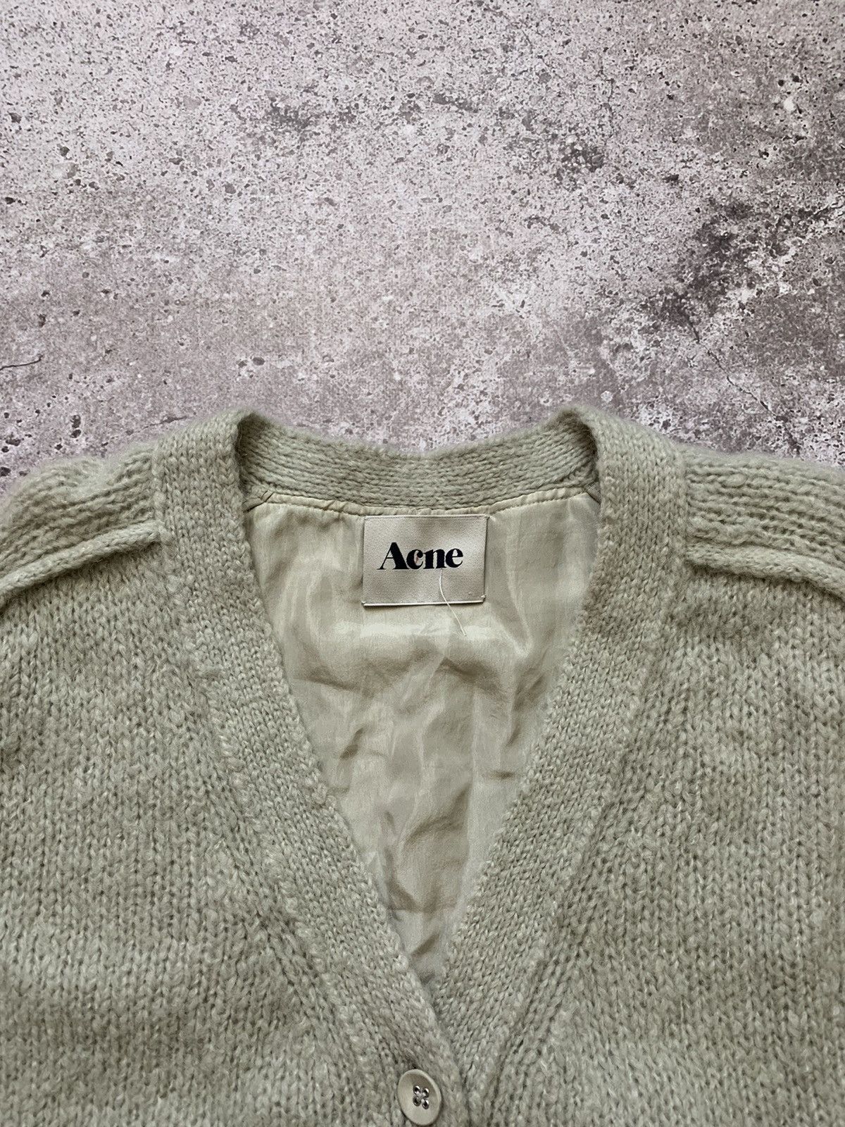 Acne Studios × SikSilk Acne Studios AW10 Beryl Patch Mohair Wool Cardigan Size US XS / EU 42 / 0 - 4 Thumbnail