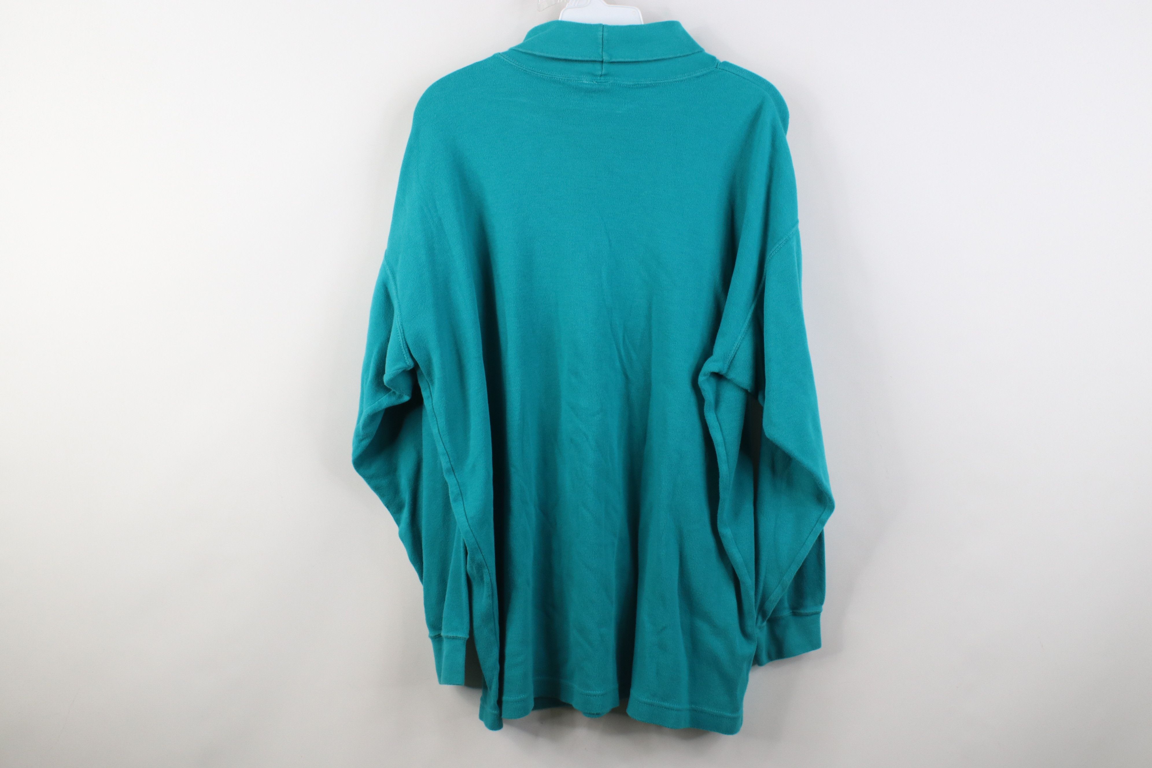Columbia Vintage 90s Columbia Long Sleeve Turtleneck T-Shirt Teal Size US XL / EU 56 / 4 - 9 Thumbnail