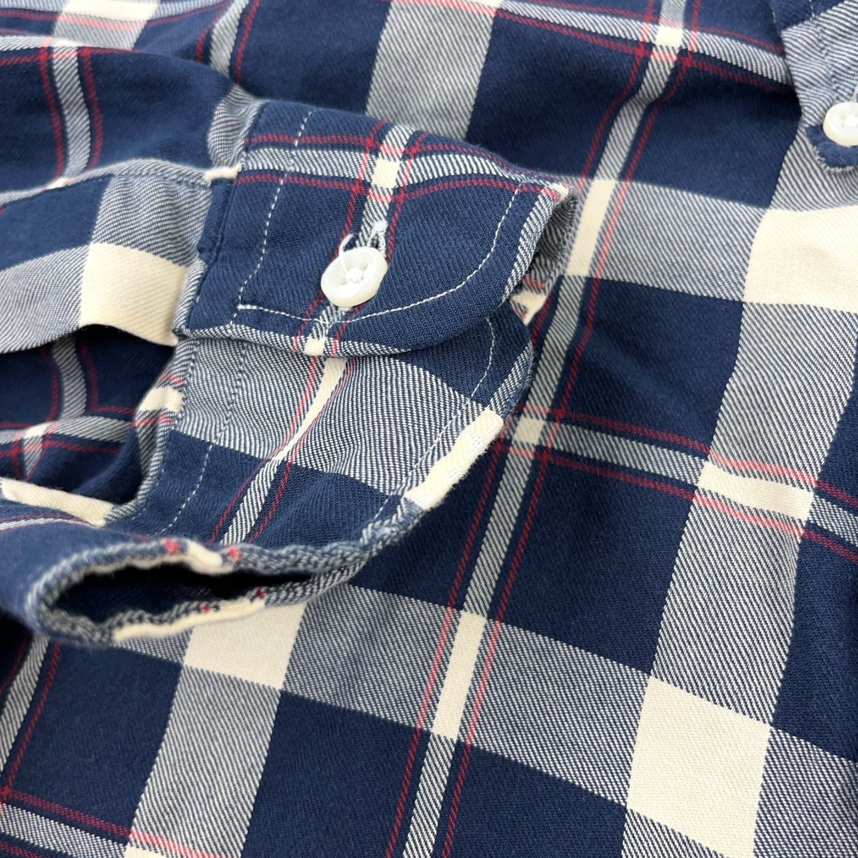 Ralph Lauren Ralph Lauren Blaire Button-Up Shirt Men XL Blue Plaid Flannel Casual Tall Shirt Size US XL / EU 56 / 4 - 6 Thumbnail