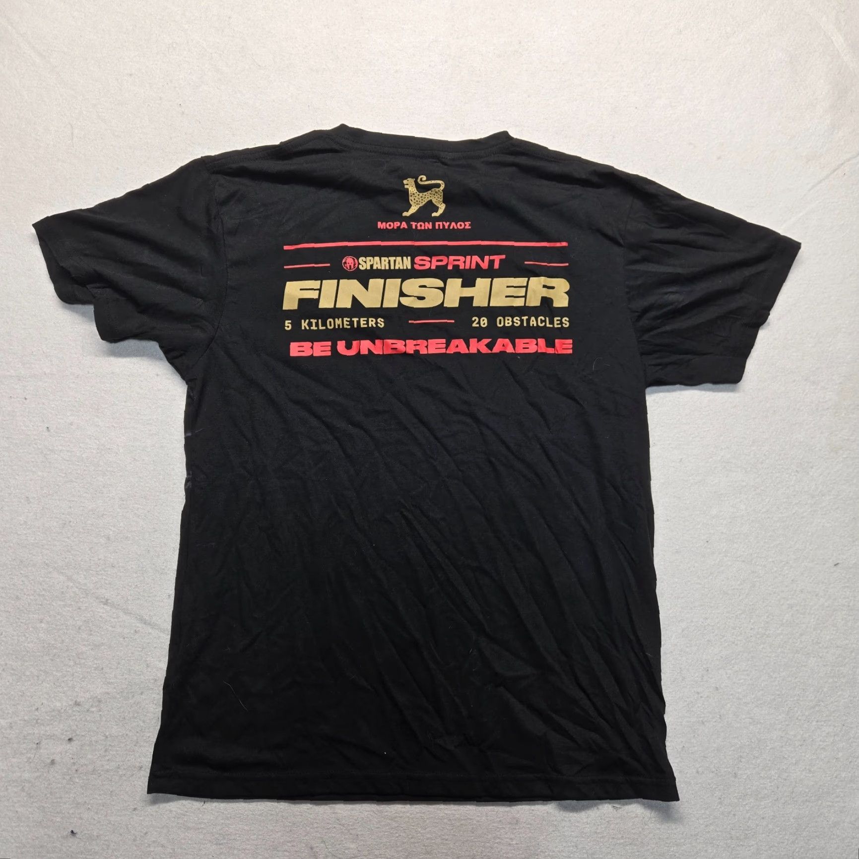 Vintage SPARTAN Shirt Mens T-Shirt Black Breathable Polyester Activewear 2010s 90s Sports Graphic Print Crew Neck Medium Size US M / EU 48-50 / 2 - 7 Thumbnail