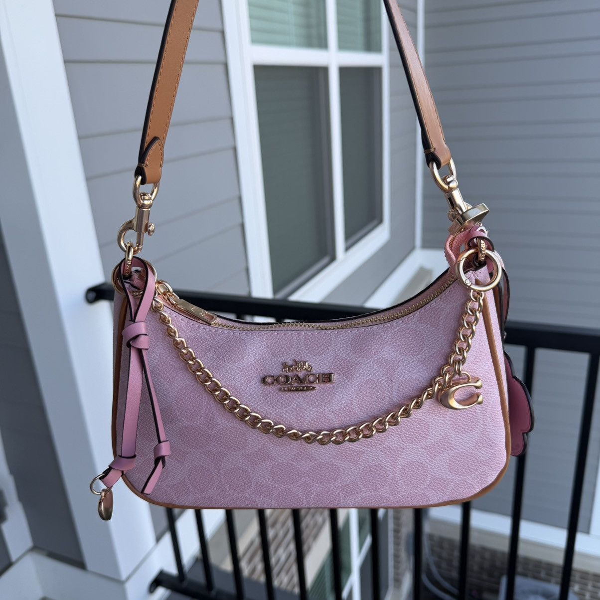 Coach Powder Pink Teri Shoulder Bag