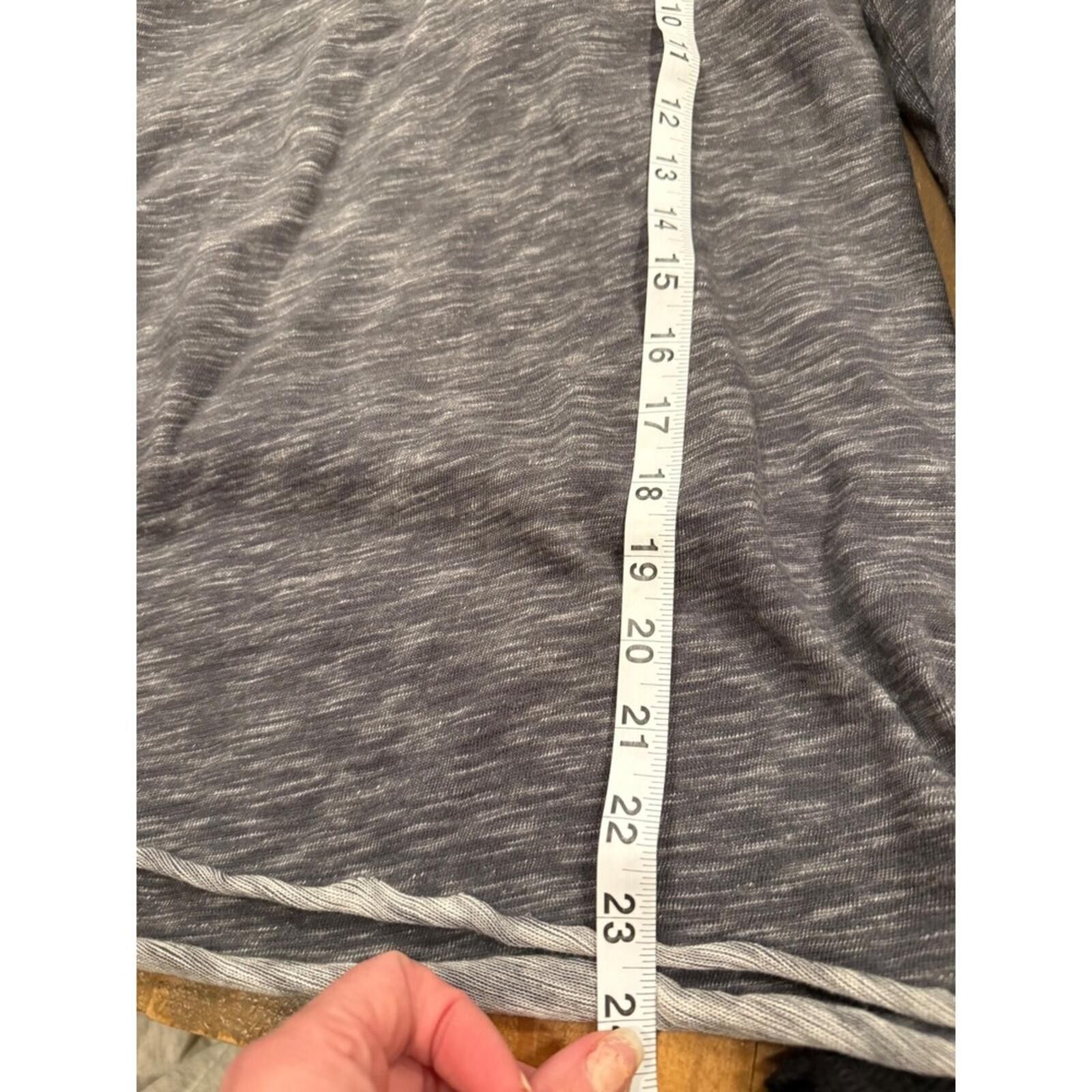Free People Free People FP Beach Grey Space Dye Cowl Neck Hoodie Top M Size M / US 6-8 / IT 42-44 - 8 Thumbnail