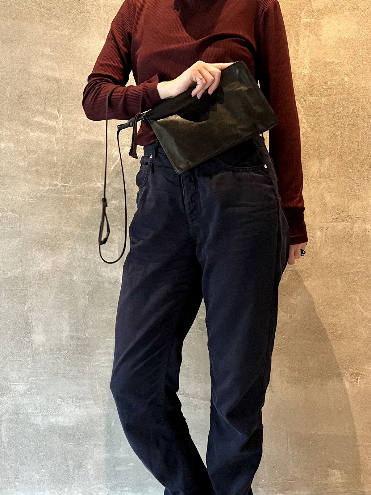 Boris Bidjan Saberi BBS • Zip-Around Wallet Bag • Black Smooth Leather Size ONE SIZE - 10 Thumbnail