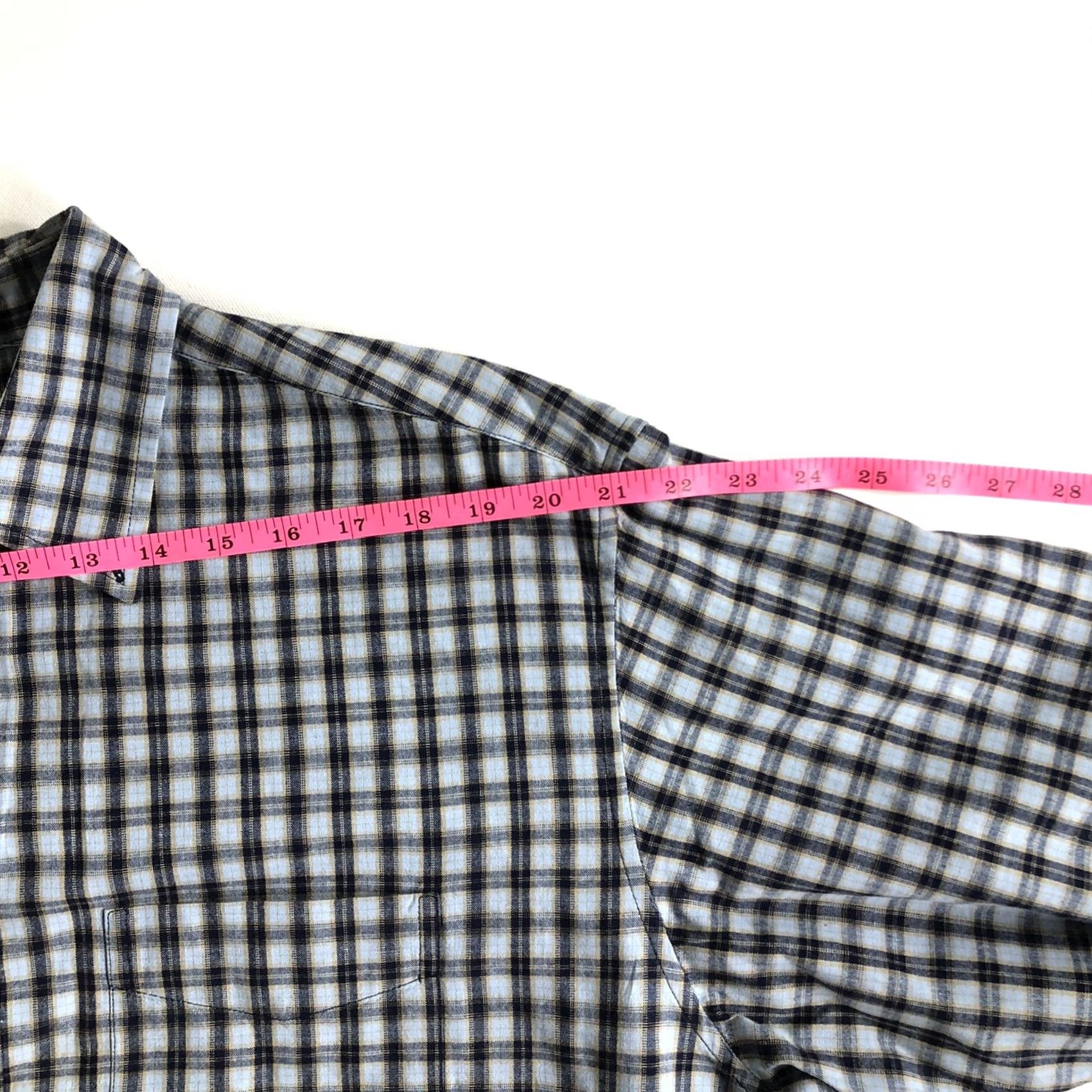 J.Crew J. CREW Shirt Long Sleeve Button Down Plaid Blue/Gray Mens Large Regular Shirt Size US L / EU 52-54 / 3 - 5 Thumbnail