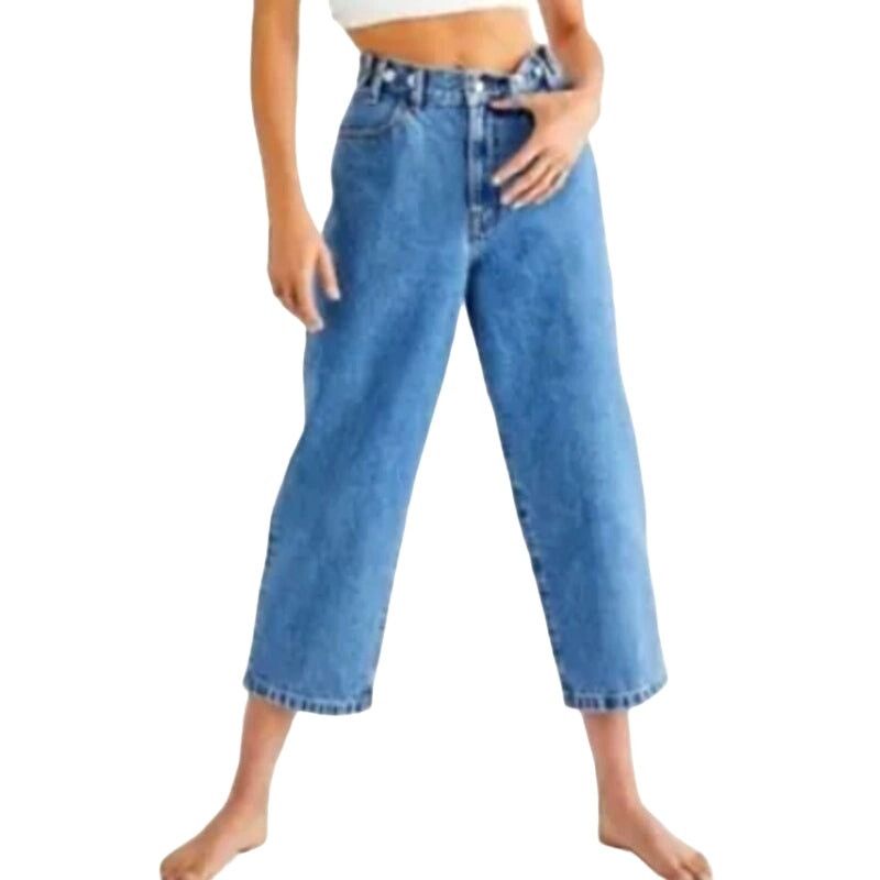 Edwin Edwin Maiia Trouser Croped Jeans Wide Leg One Way Small $228 Size 26" / US 2 / IT 38 - 1 Thumbnail