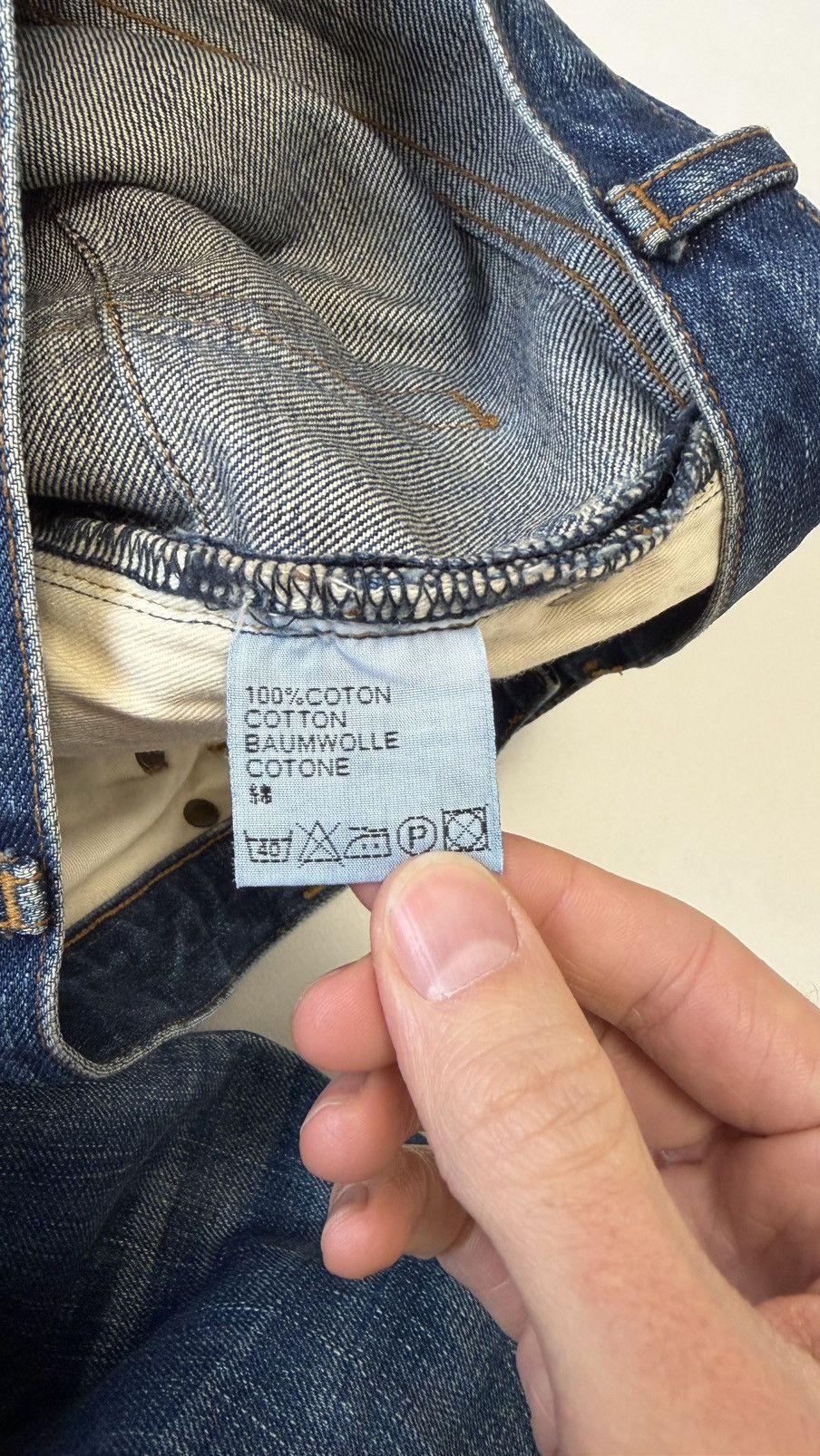 Dior S/S 03 21cm Blue MIJ Clawmark Jeans Size US 30 / EU 46 - 8 Thumbnail