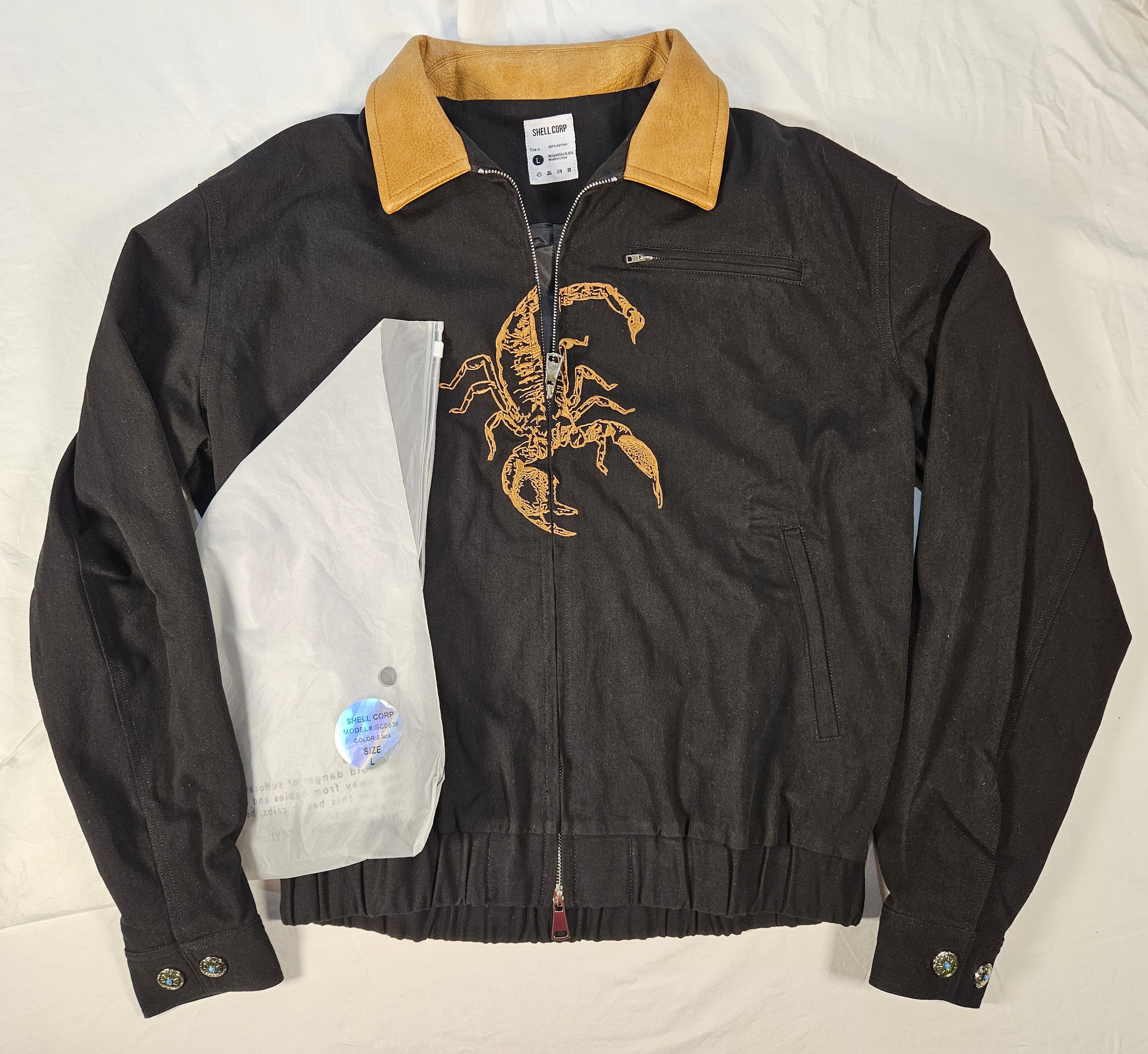 Other Shell Corp. Scorpion Embroidery Drifter Jacket L NWT Ltd Ed Size US L / EU 52-54 / 3 - 14 Thumbnail