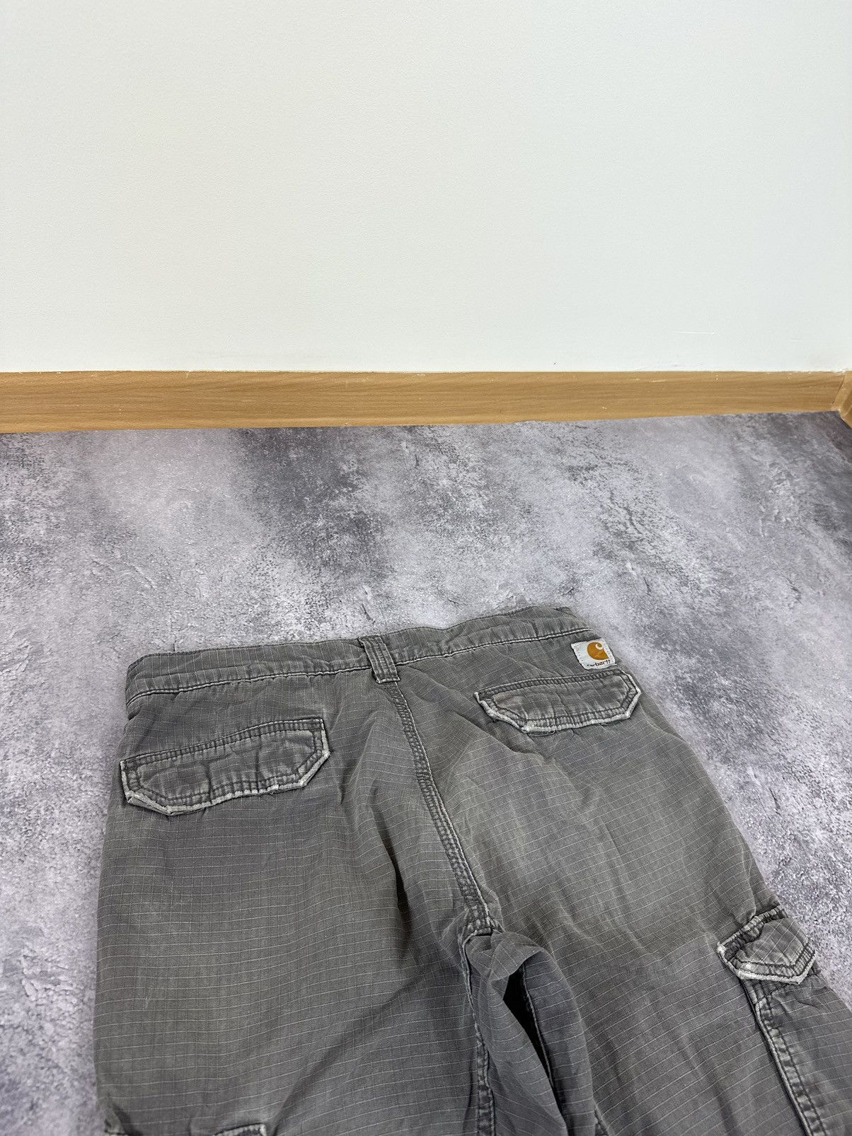 Carhartt Vintage Carhartt Distressed Cargo Opium Faded USA Work Pants Size US 32 / EU 48 - 7 Thumbnail