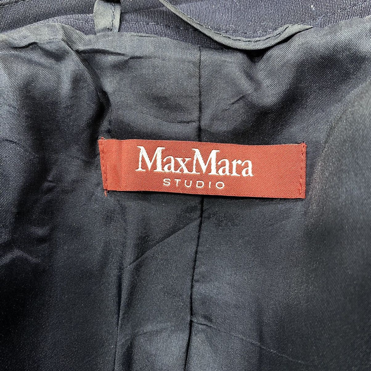 Other MAX MARA STUDIO Italy Designer Navy Coat Blazer Size US XS / EU 42 / 0 - 5 Thumbnail