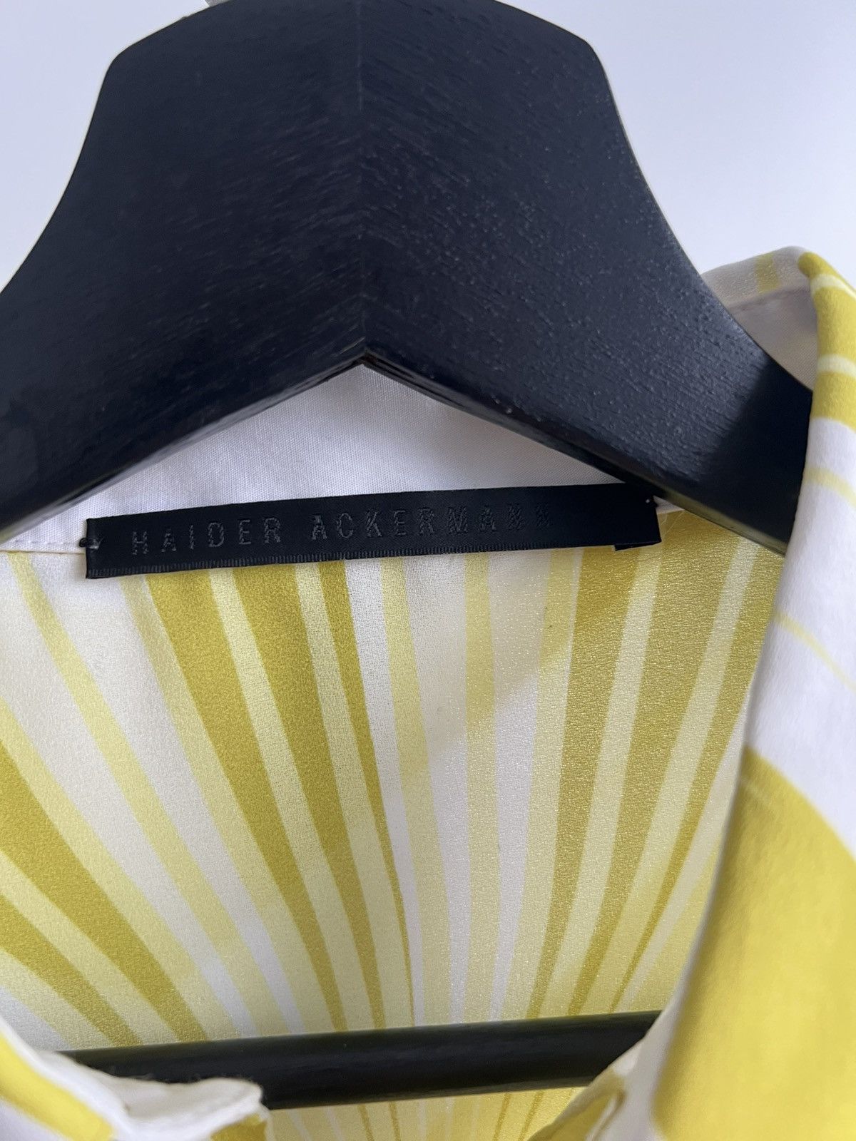 Haider Ackermann SS19 Yellow Patterned Shirt Size US S / EU 44-46 / 1 - 4 Thumbnail
