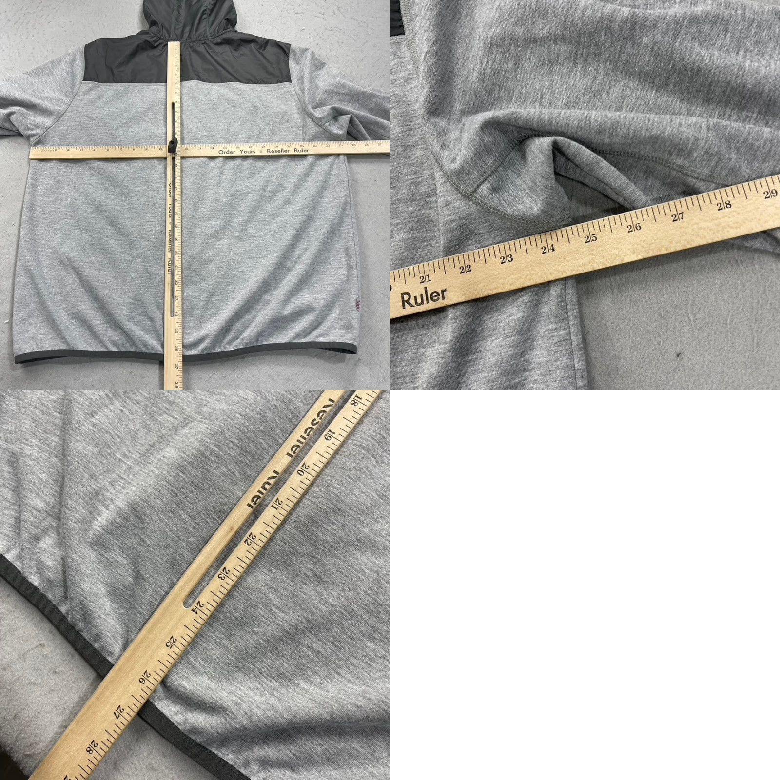 Rhone Rhone Jacket Mens XL Gray Tech Terry Hoodie Hybrid Full Zip Gym Activewear Size US XL / EU 56 / 4 - 8 Thumbnail