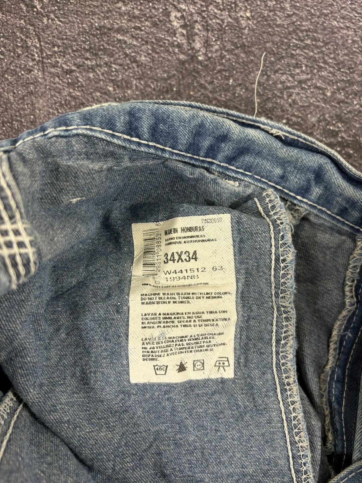 Dickies Vintage Dickies Y2K Blue Work USA Denim Hype Jeans Size US 34 / EU 50 - 16 Thumbnail