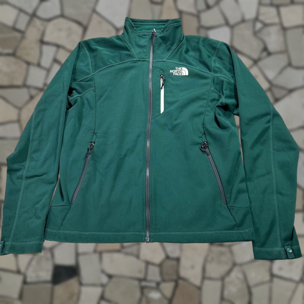 The North Face The North Face Jacket Mens Medium Green Softshell Full Zip Lined Pockets Zipped Pockets Hiking Outdoor Size US M / EU 48-50 / 2 - 1 Thumbnail