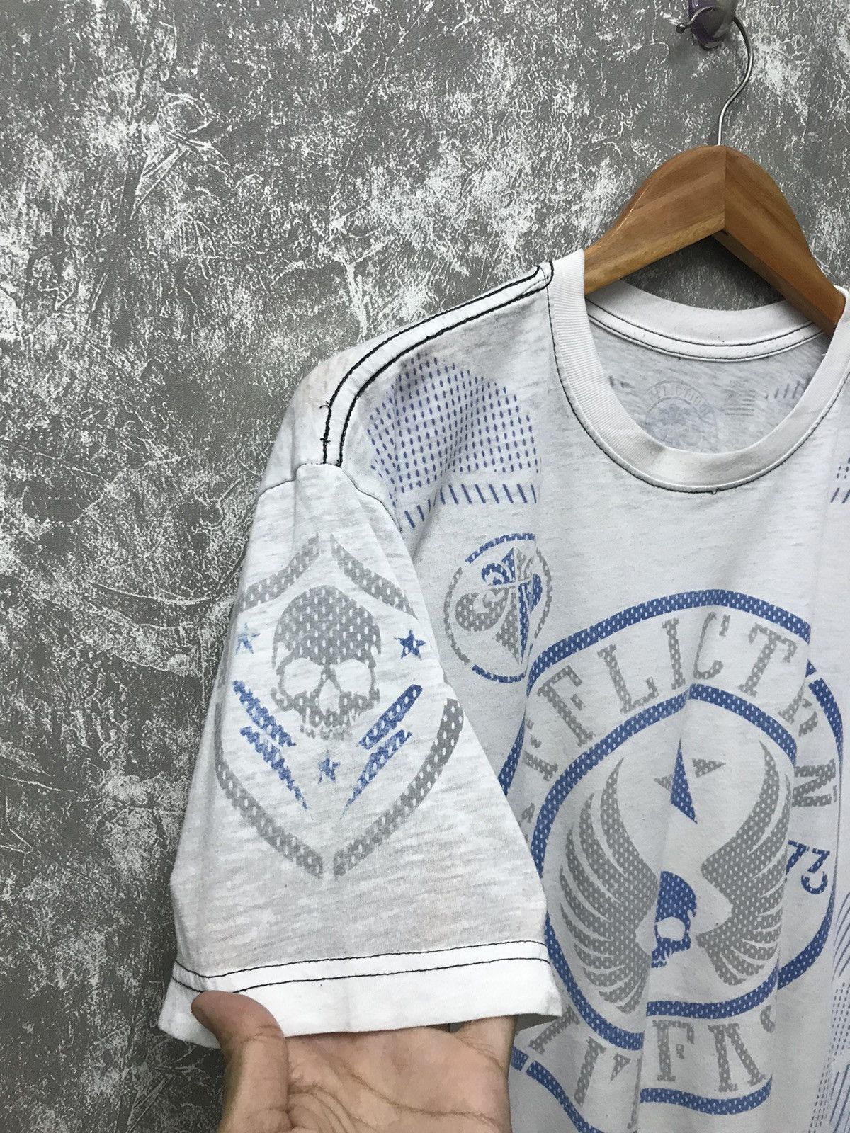 Affliction × Ed Hardy × Southpole Affliction Skull Live Fast Y2K Graphic Tee Size US L / EU 52-54 / 3 - 5 Thumbnail