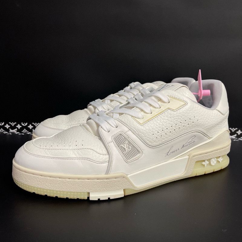 Louis Vuitton White Cement Low-top Fashion Sneakers 0079