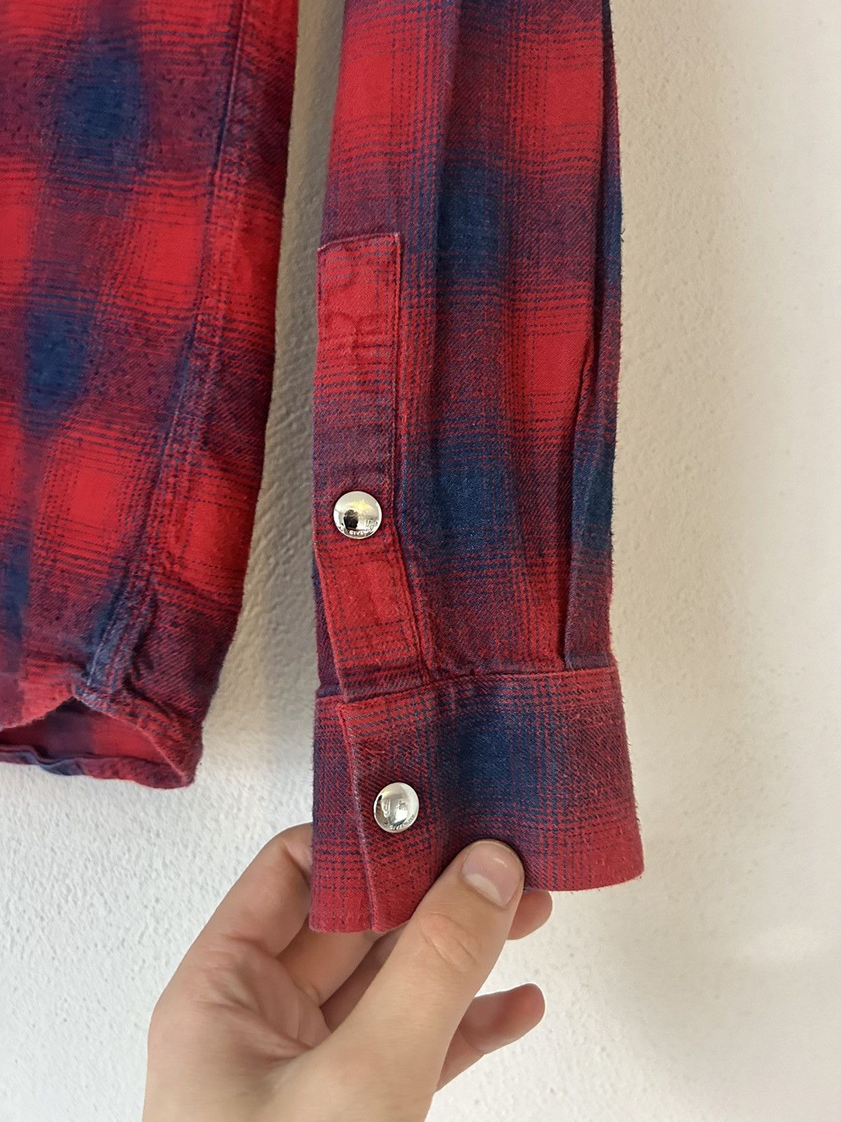 Givenchy Givenchy Red and Blue Checkered Western Shirt – Size 40 Size US M / EU 48-50 / 2 - 9 Thumbnail