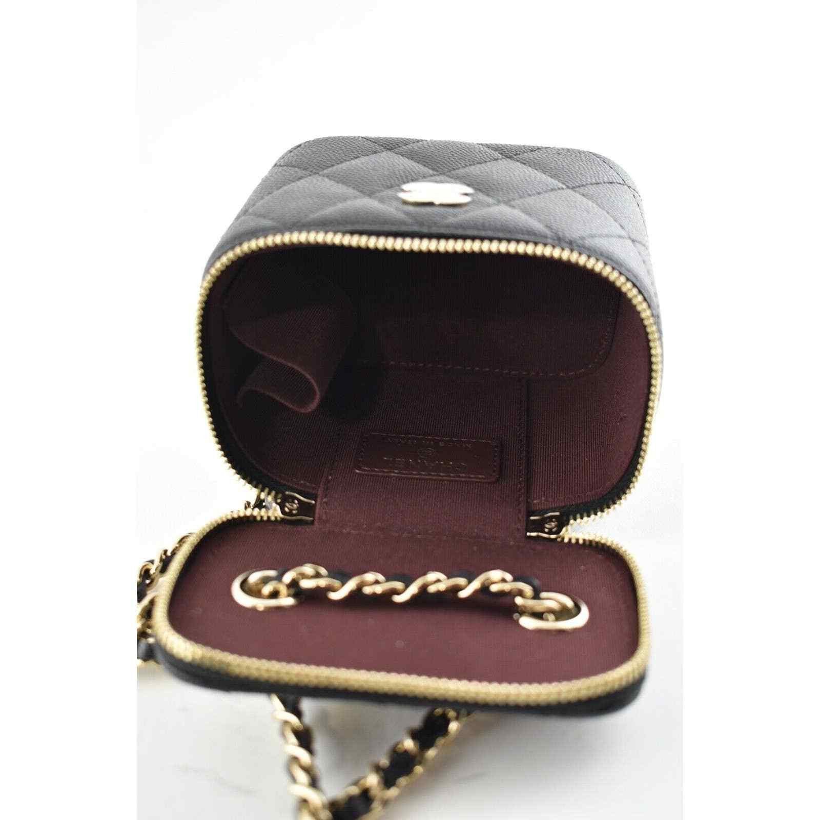 Chanel Chanel Mini Vanity Classic Chain Gold Shoulder Crossbody Bag Size ONE SIZE - 11 Thumbnail