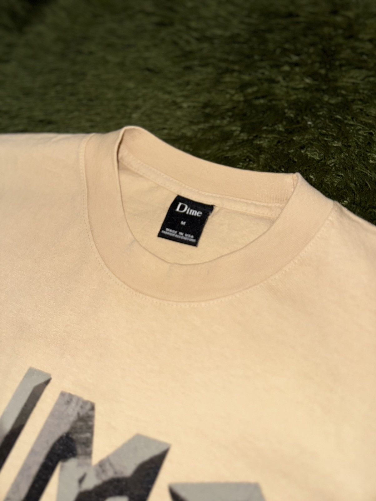 Dime [M] DIME Made in USA Tubular T-Shirt Beige Size US M / EU 48-50 / 2 - 3 Thumbnail
