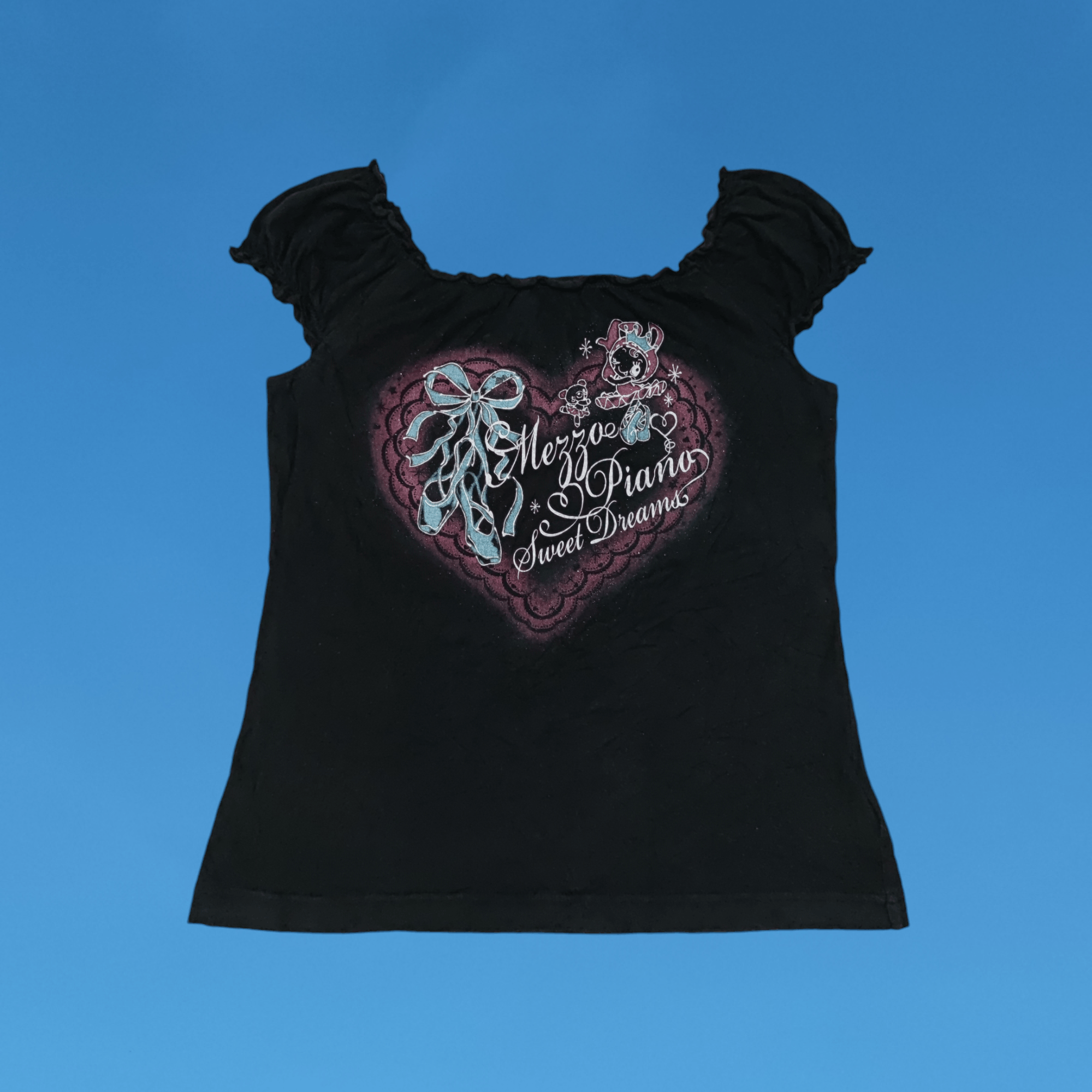 Angel Blue × Hysteric Glamour × Japanese Brand 2000s Mezzo Piano Sweet Dreams Baby Tank Top Size M / US 6-8 / IT 42-44 - 1 Thumbnail