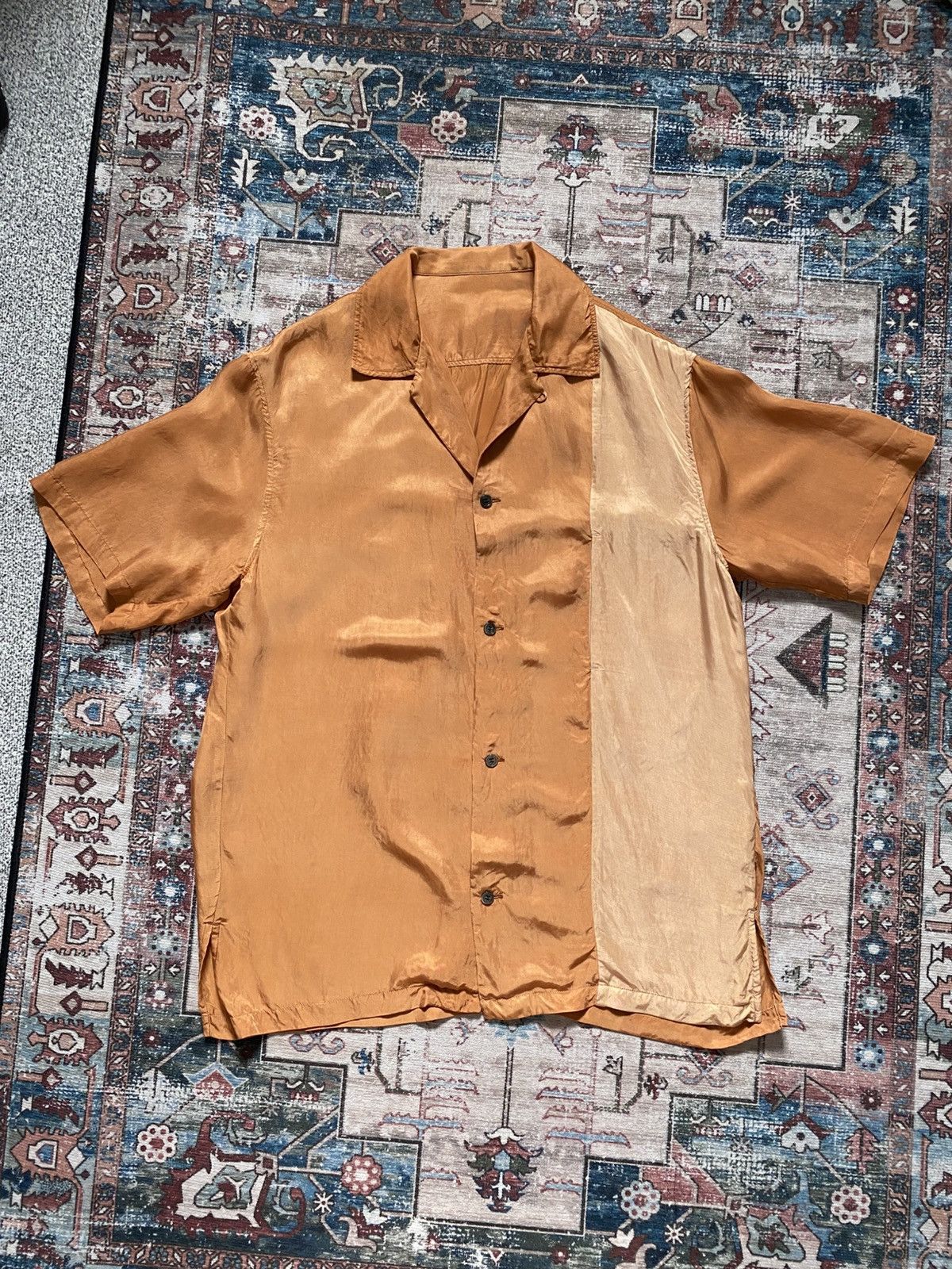 Attachment × Japanese Brand × Kazuyuki Kumagai Attachment Kazuyuki Kumagai Attachment Two tone Cupra Shirt Size US L / EU 52-54 / 3 - 1 Thumbnail