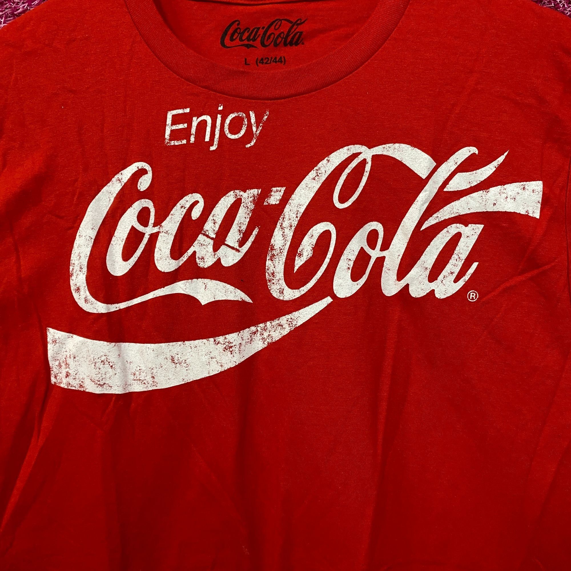 Coca Cola Coca-Cola Enjoy Coke Spell-Out Cursive Logo Promo Tee L Size US L / EU 52-54 / 3 - 2 Thumbnail