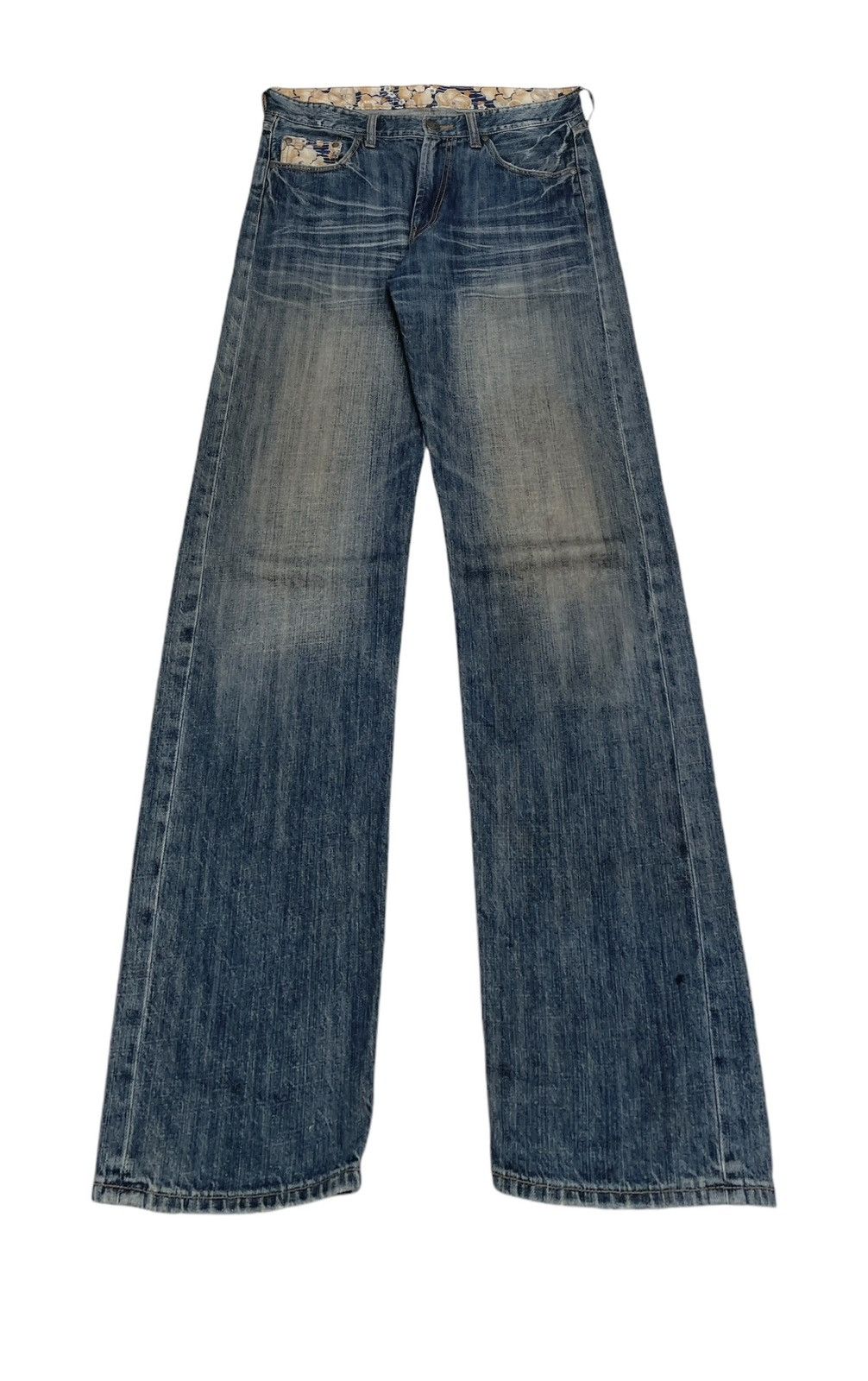 If Six Was Nine × Japanese Brand Rare Vintage Japanese Brand Sukajan Multi Pocket Jeans 1990s Size US 33 - 2 Thumbnail