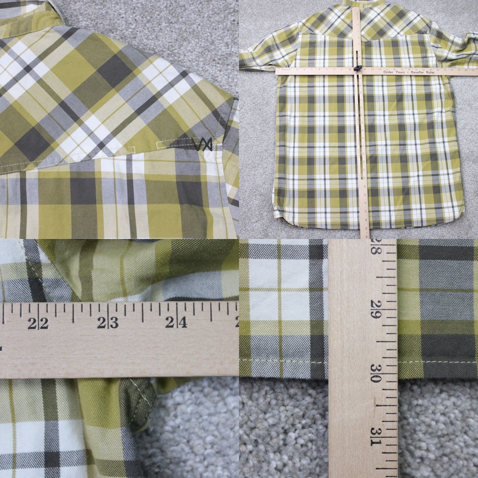 Vintage 5.11 Tactical Shirt Mens Large Yellow Plaid RAPIDraw Placket Long Sleeve Snap Shirt Size US L / EU 52-54 / 3 - 9 Thumbnail