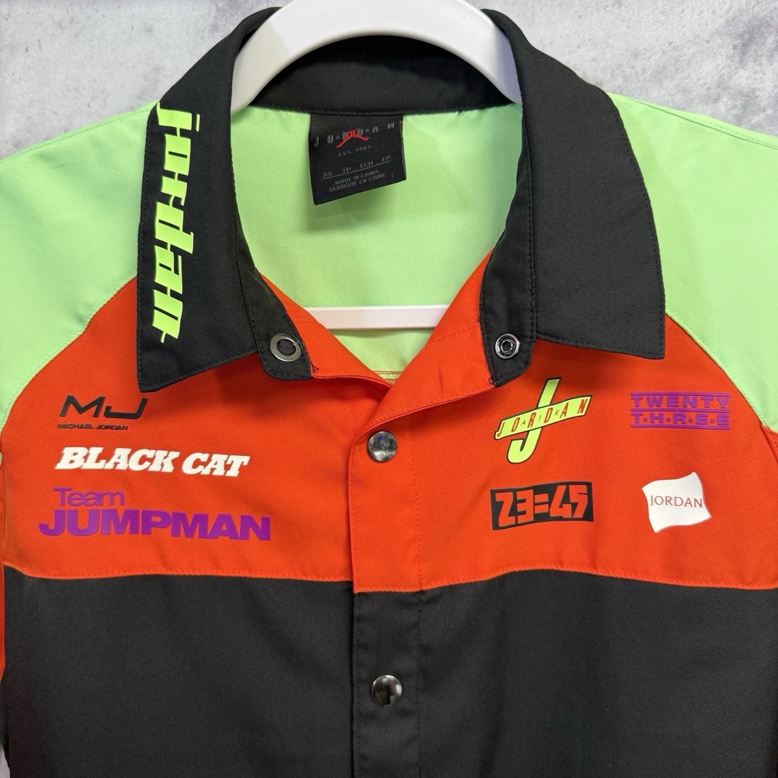 Jordan Brand Jordan Race Team Button Up Shirt Mens XS Short Sleeve Snap R Size US XS / EU 42 / 0 - 3 Thumbnail
