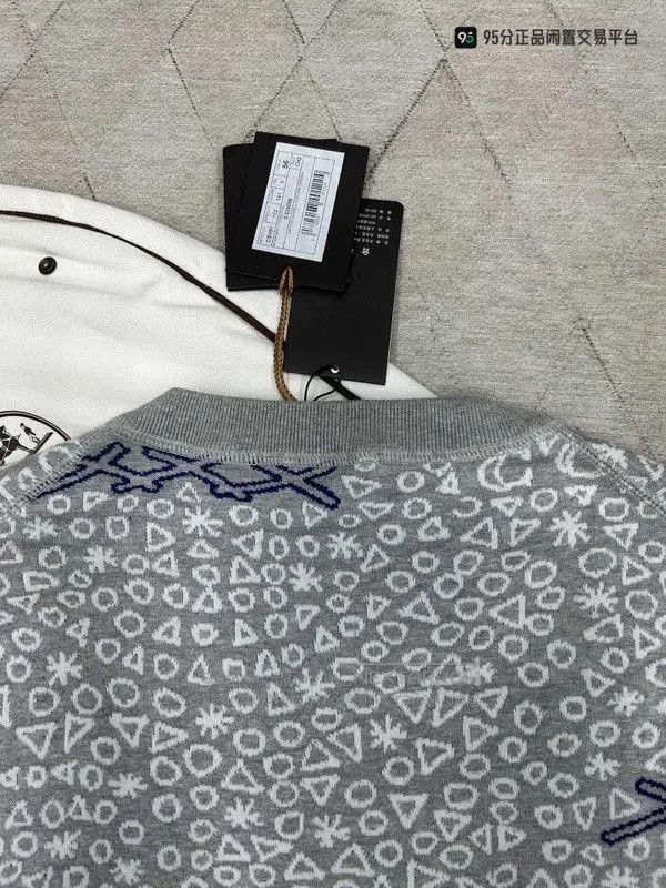 Ermenegildo Zegna Ermenegildo Zegna Men's Gray Knit Sweatshirt. Size US XL / EU 56 / 4 - 2 Thumbnail