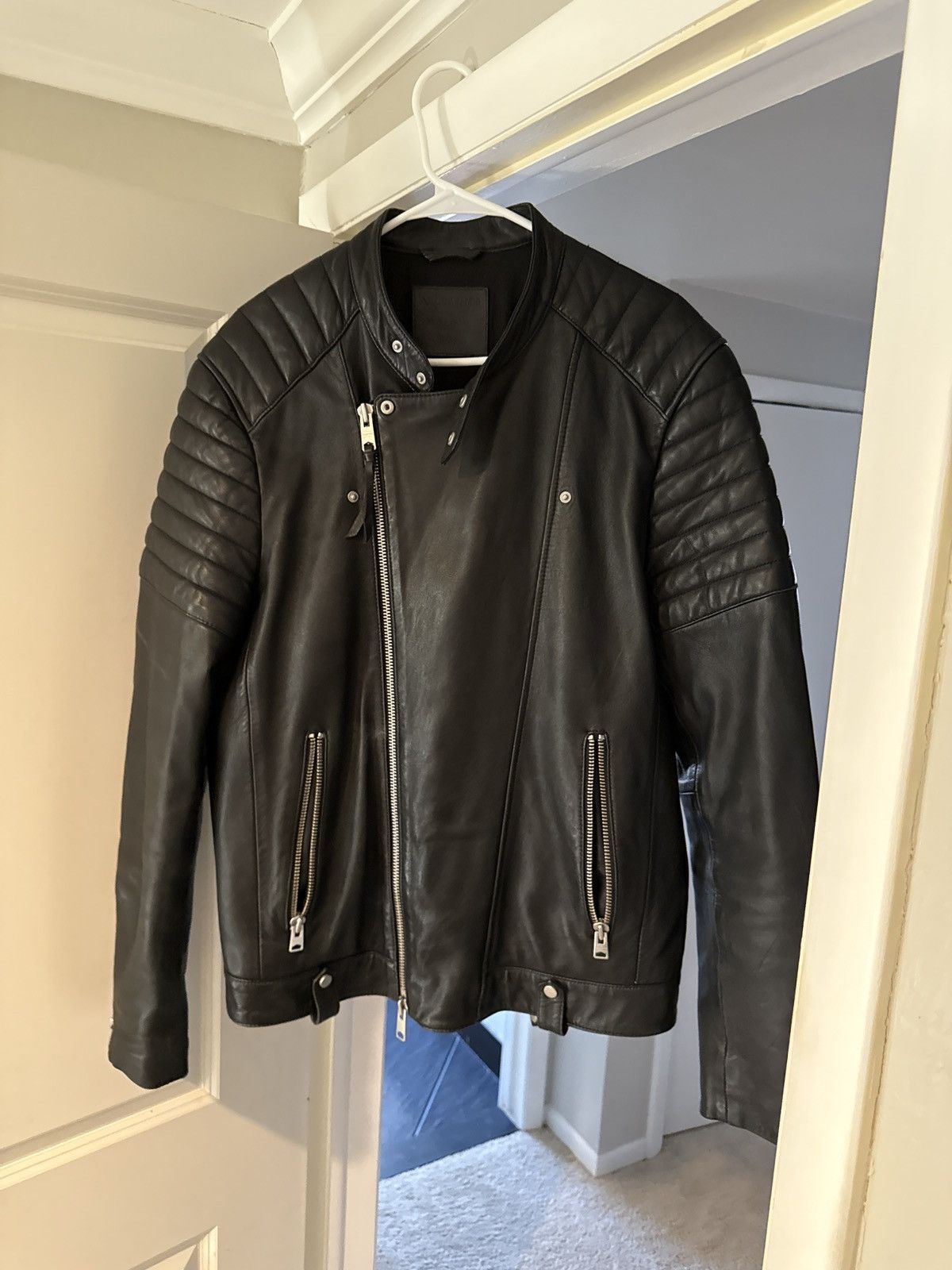 Allsaints All Saints Jasper moto jacket Size US XL / EU 56 / 4 - 4 Thumbnail
