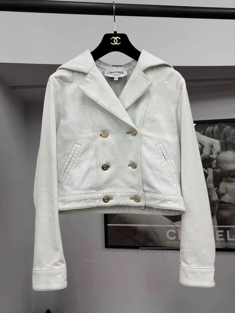 Chanel Chanel 24M beach series light blue denim jacket Size XXS / US 00 / IT 34 - 1 Thumbnail
