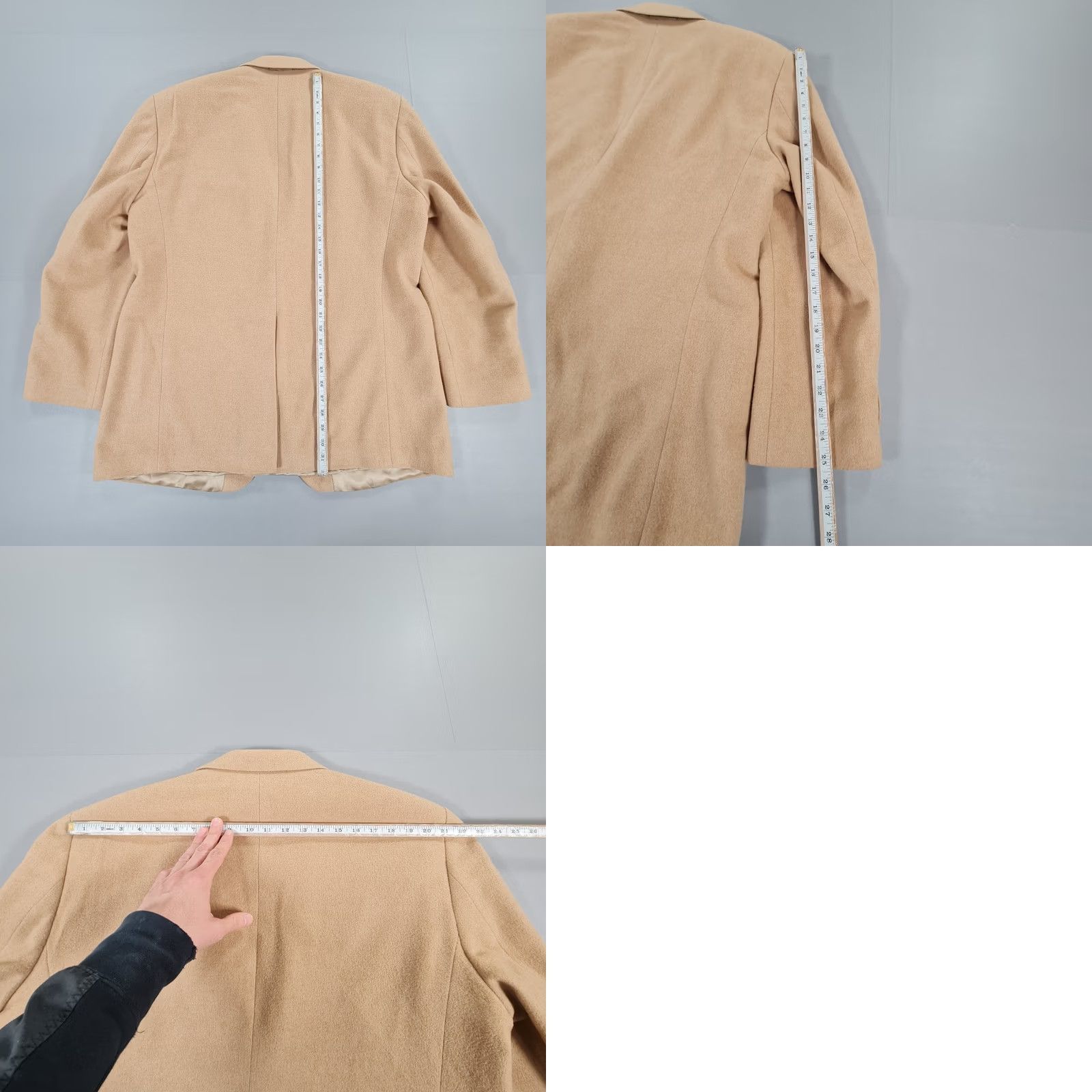 Ralph Lauren VINTAGE Ralph Lauren Mens Blazer Beige Camel Hair Sports Coat Jacket 44 R Size 44R - 9 Thumbnail