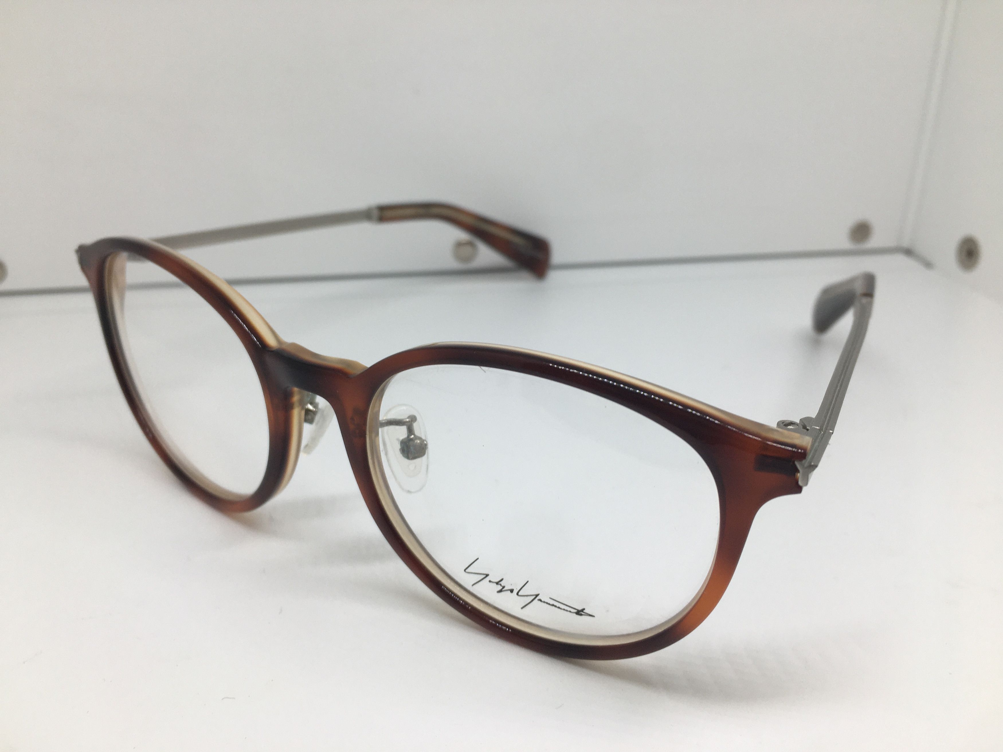 Yohji Yamamoto Yohji Yamamoto YY1024 Tortoise Cateye Eyeglasses Size ONE SIZE - 3 Thumbnail