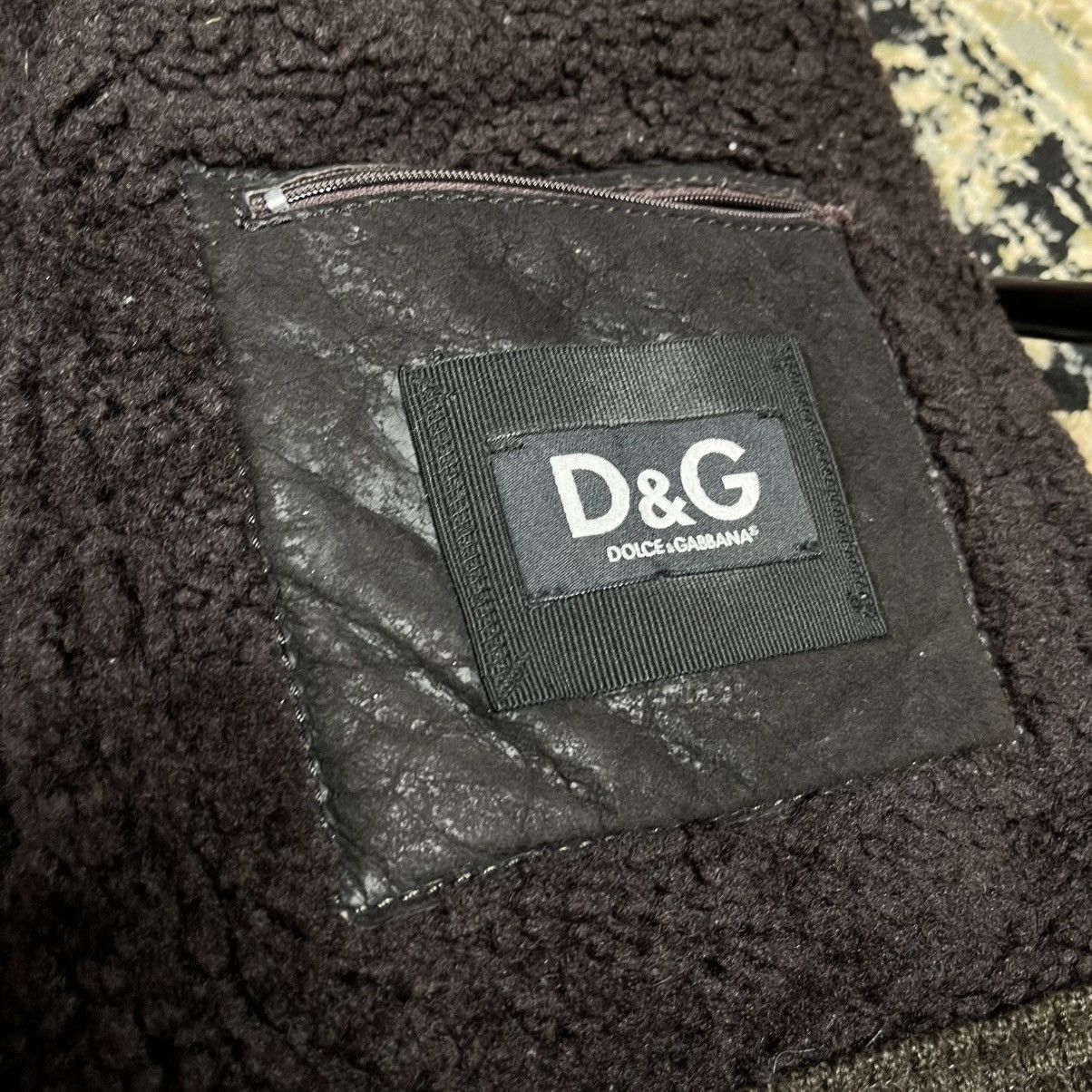 Dolce & Gabbana AW2009/10 Dolce & Gabbana Utility Bomber Shearling Jacket Size US L / EU 52-54 / 3 - 21 Thumbnail