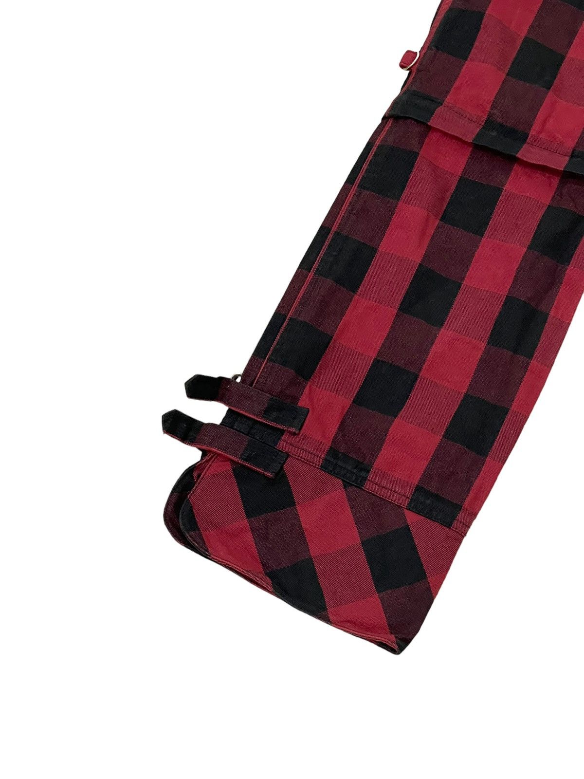 Japanese Brand Bondage Painter Batsu Boys Buffalo Check Pant Regular 7🟦0 Size US 29 - 5 Thumbnail