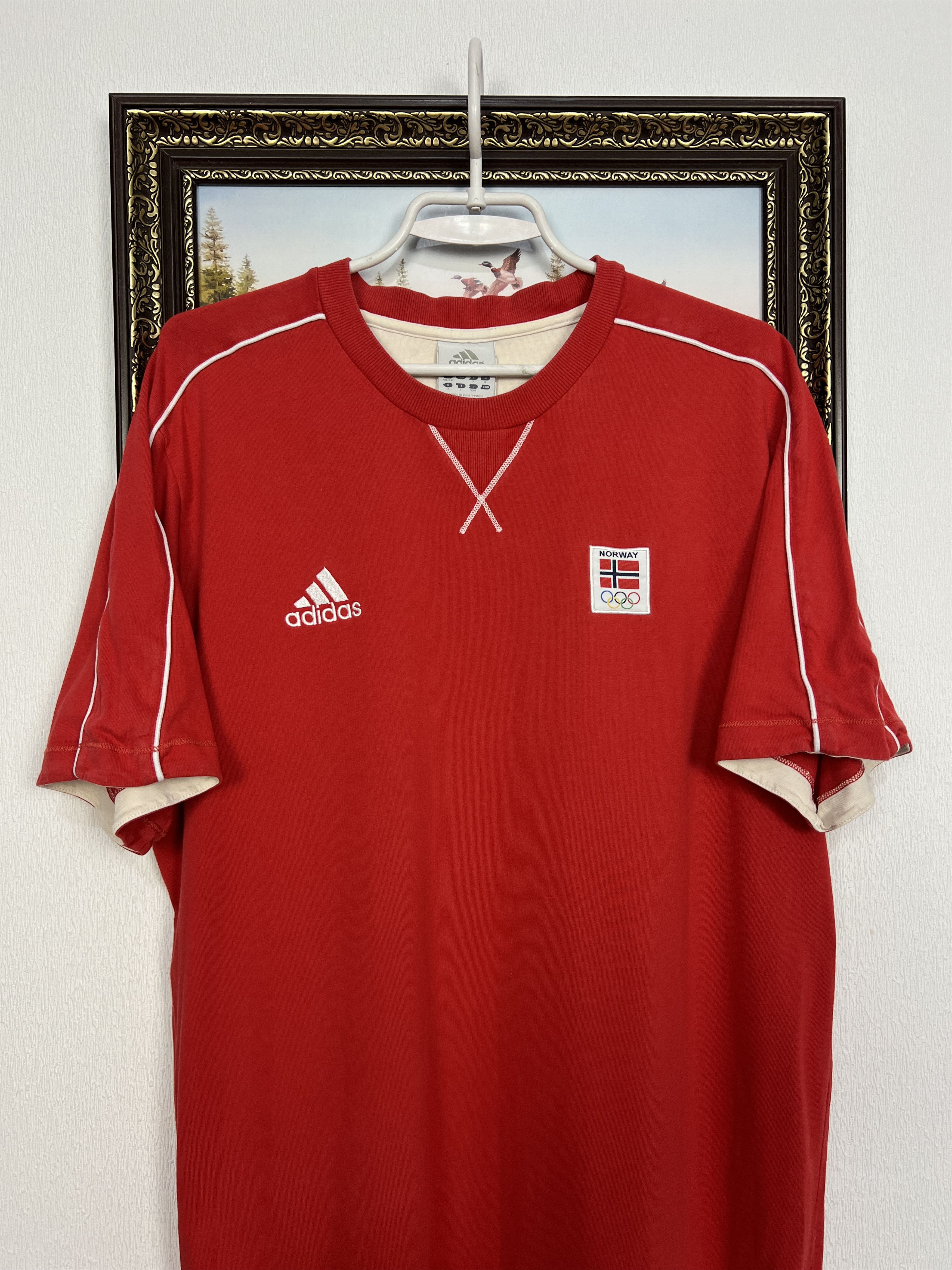 Adidas Vintage Norway Olympics Shirt Trikot National Team Jersey Size US XL / EU 56 / 4 - 2 Thumbnail