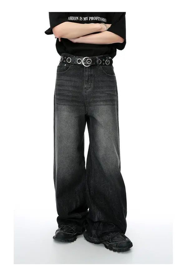 VIBE Baggy Black Denim Jeans Size US 28 / EU 44 - 7 Thumbnail