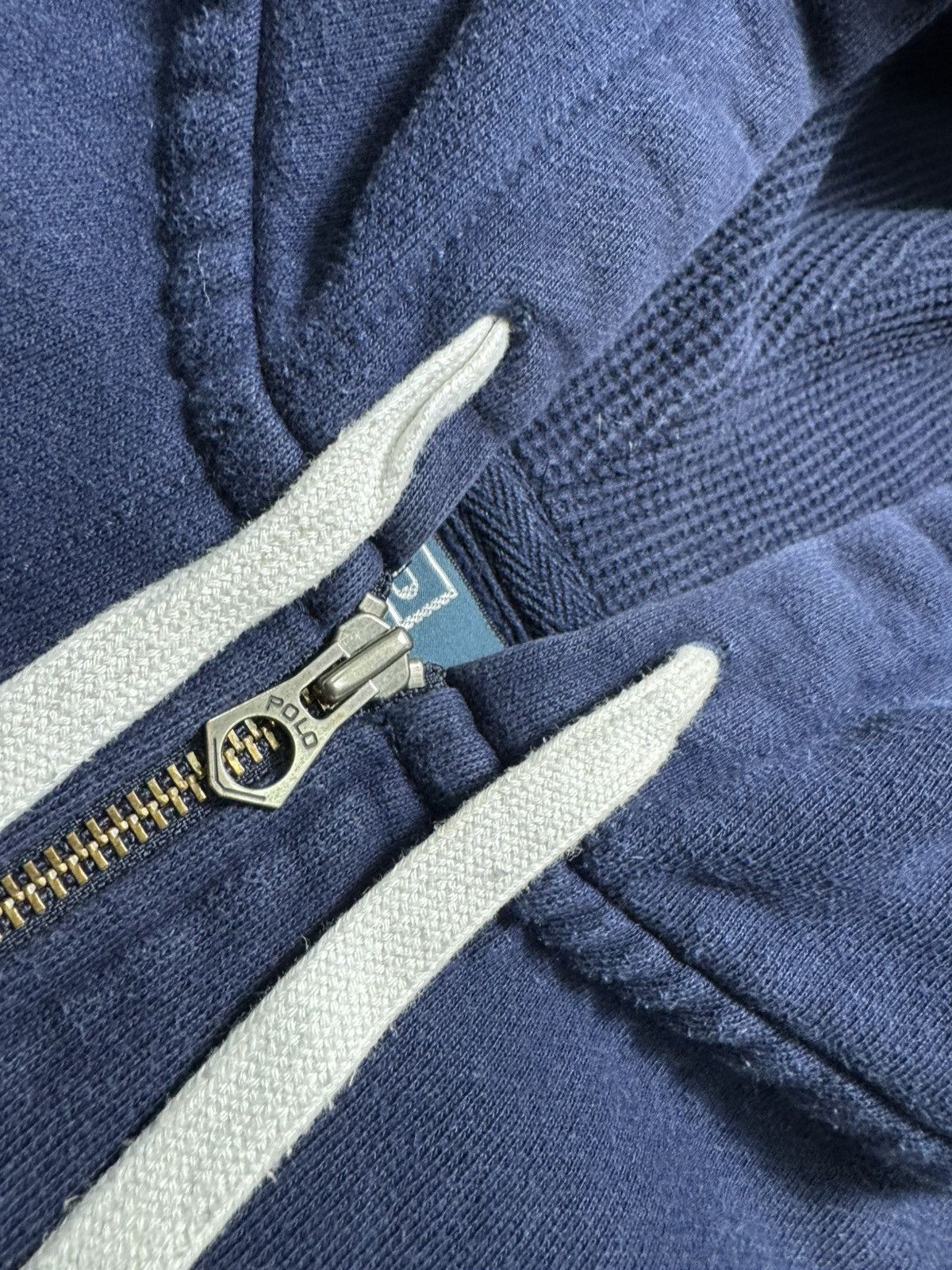 Polo Ralph Lauren × Ralph Lauren × Vintage Vintage Polo Ralph Lauren Navy Full Zip Hoodie Hype PRL Y2K Size US XL / EU 56 / 4 - 6 Thumbnail