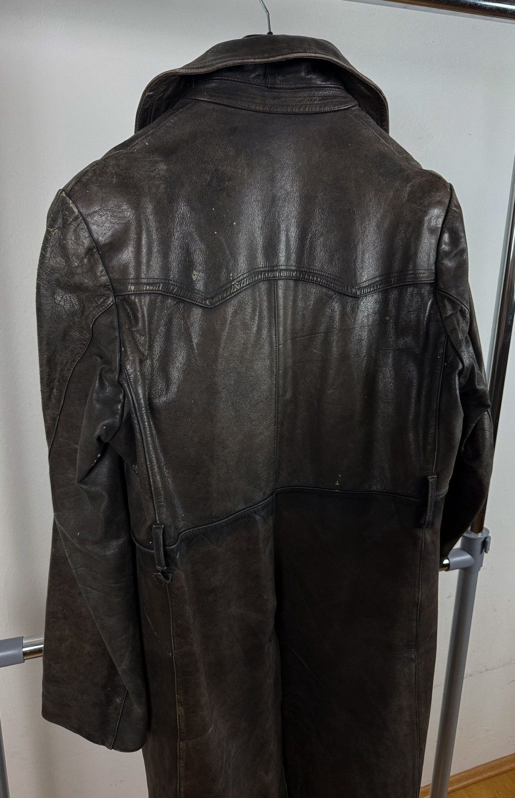 Vintage Vintage 1950s European Leather Trenchcoat Size US L / EU 52-54 / 3 - 9 Thumbnail
