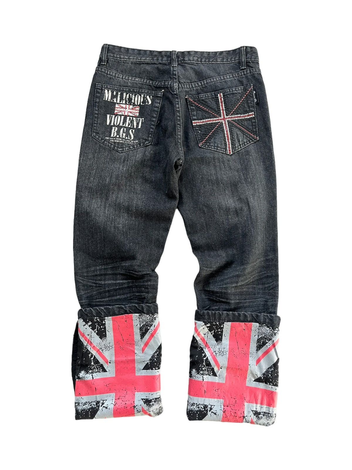 14th Addiction BERNINGS SHO SEDITIONARIES POEM DISTRESSED PUNK STYLE DENIM Size US 32 / EU 48 - 4 Thumbnail