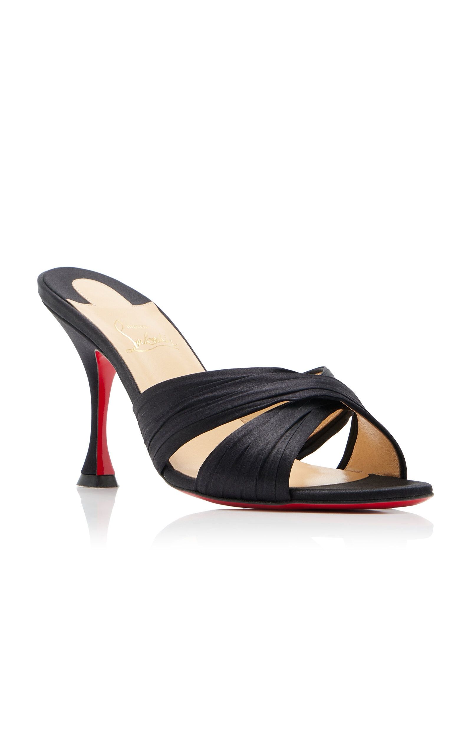 Christian Louboutin o1s1wg110225 Sandal in Black Size US 7 / IT 37 - 1 Thumbnail