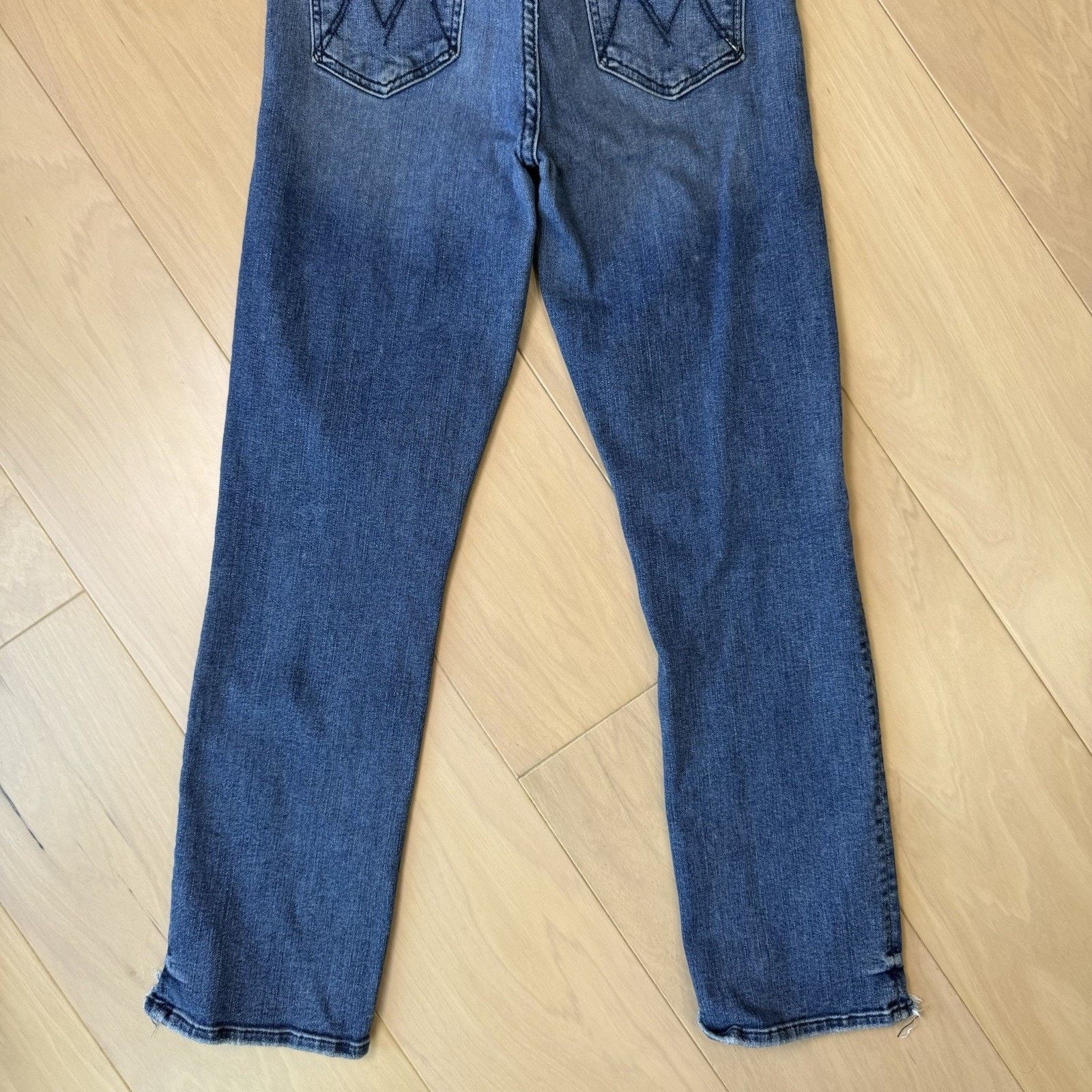 MOTHER Mother Rascal Ankle Chew Jeans Women's 27 Blue Medium Wash Size 27" / US 4 / IT 40 - 10 Thumbnail