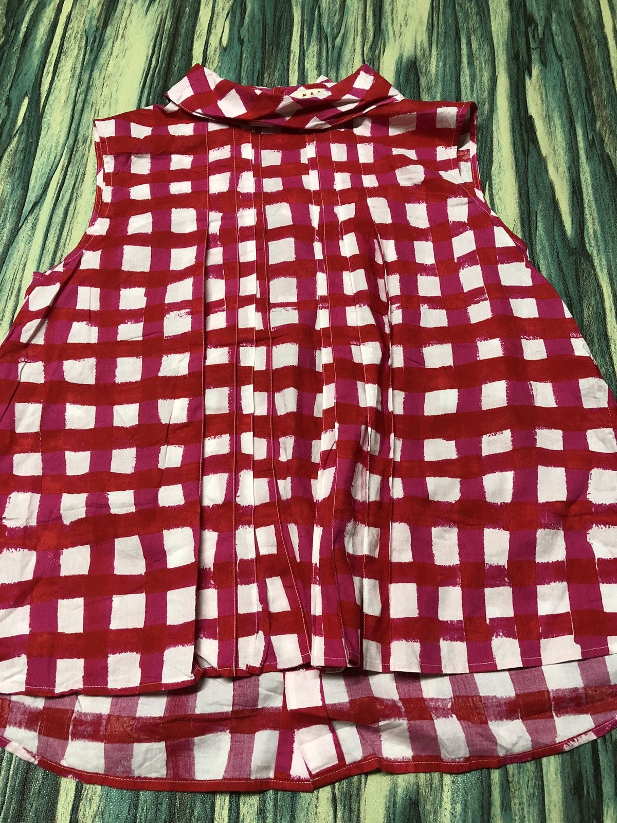 Marni × Uniqlo Marni X Uniqlo Pleated Sleeveless Cotton Blouse Size S / US 4 / IT 40 - 4 Thumbnail