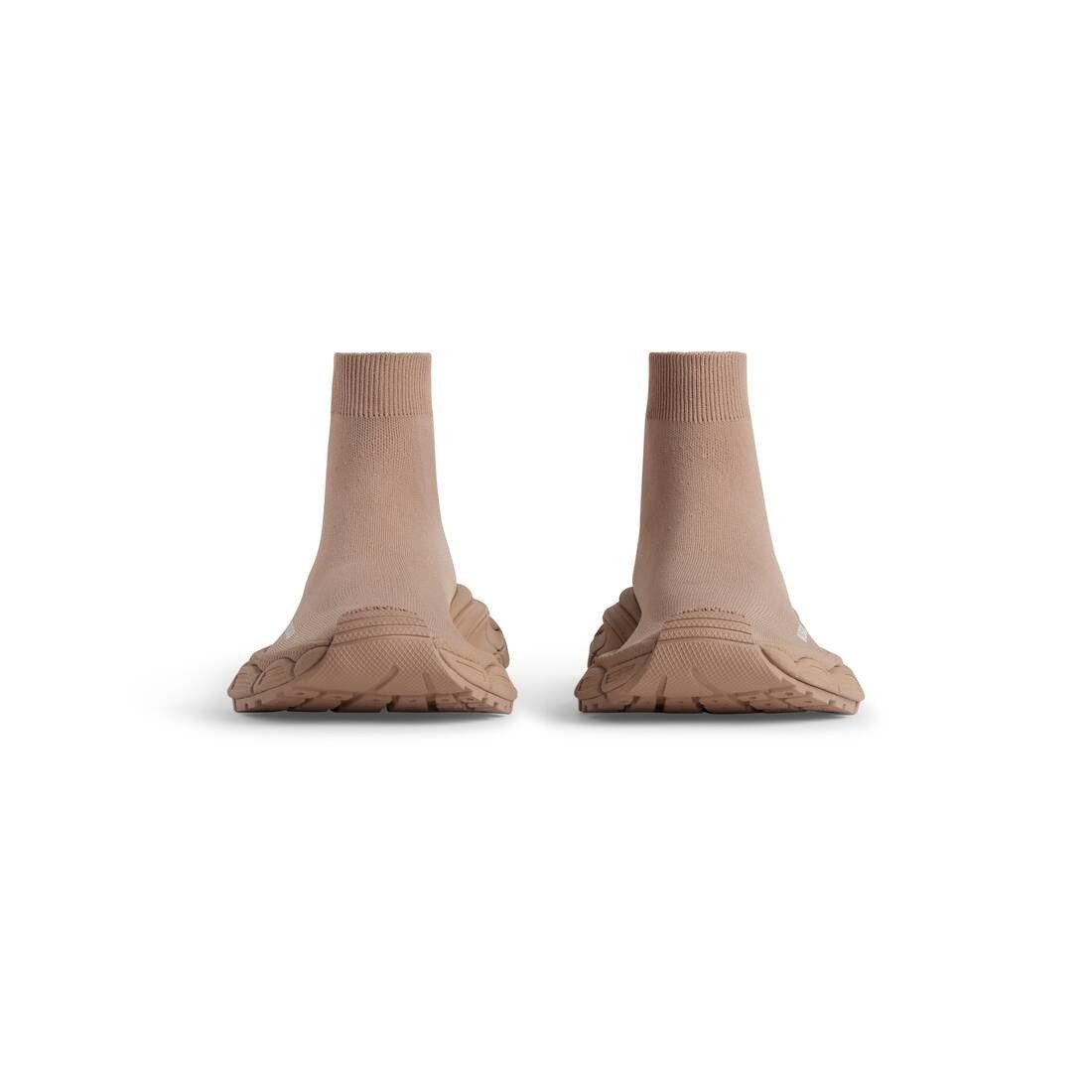 Balenciaga o1mt1gz0125 3XL Sock Recycled Knit Sneakers in Beige Size US 8 / IT 38 - 3 Thumbnail