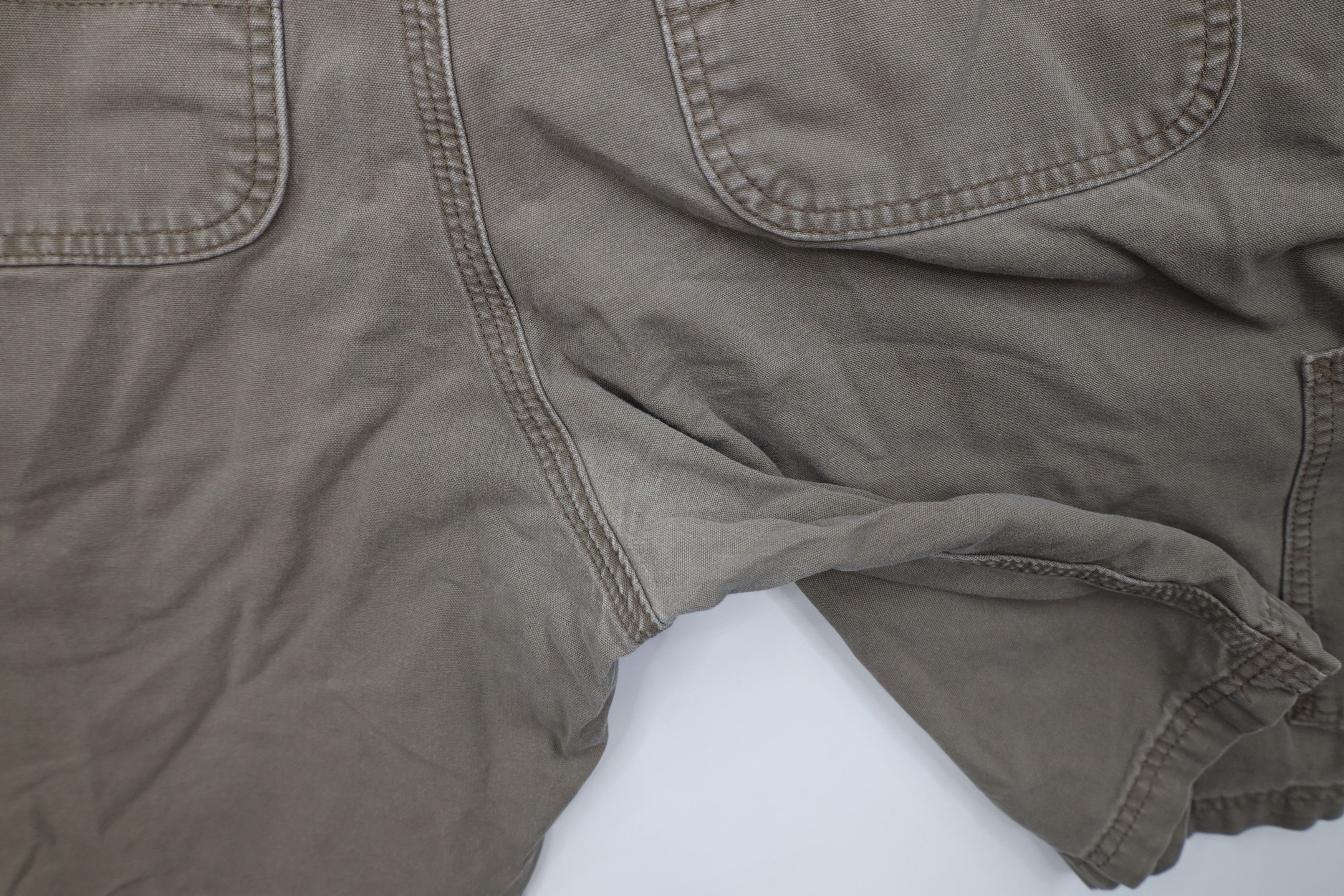 Carhartt Vintage Y2K Carhartt Relaxed Dungaree Shorts Light Brown Size US 34 / EU 50 - 14 Thumbnail